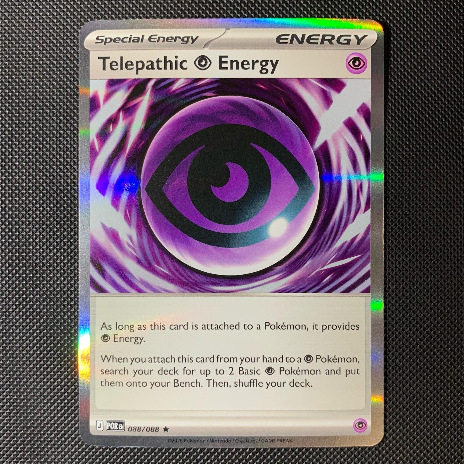 Telepathic Psychic Energy 088/088 Rare Perfect Order Pokemon Holo Near Mint