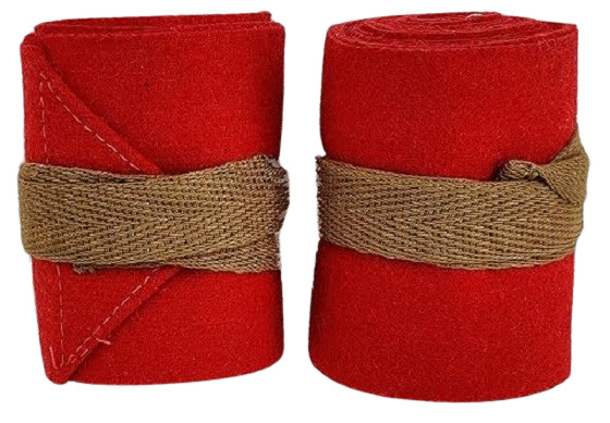 Set-16 US Army M1910 Red Wool Puttees Legging Wraps Boots Gaiters WW1 Repro Gear