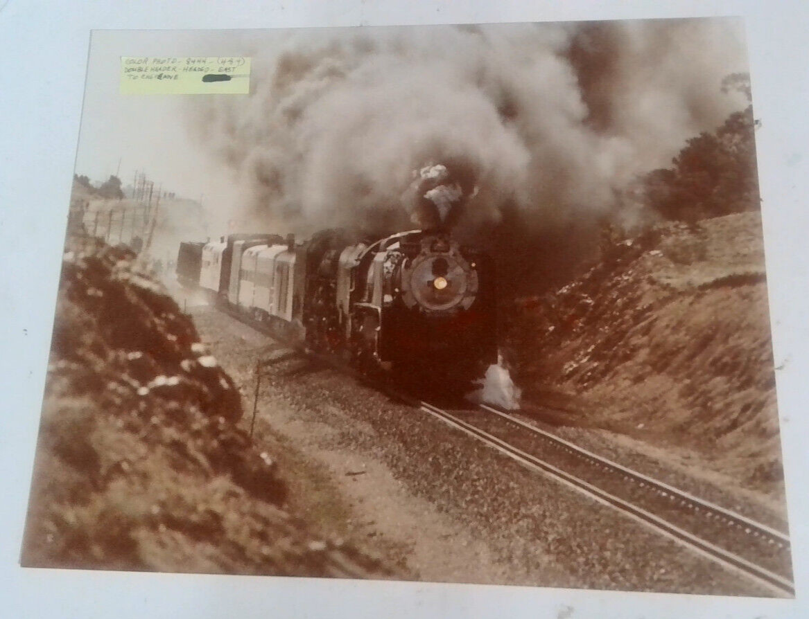 SUPER RARE 1 Of A Kind ORIGINAL Train Photo DOUBLE HEADER EPHEMERA AMERICANA Z24