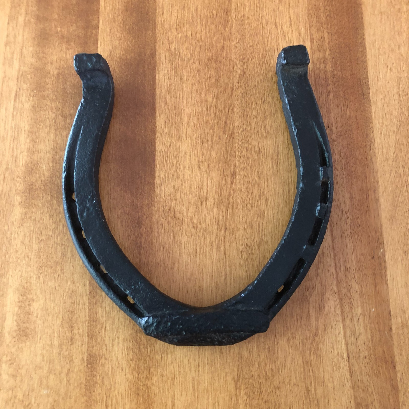 Horseshoe Black Cast Iron Large Western Decor Equestrian 7 1/2\