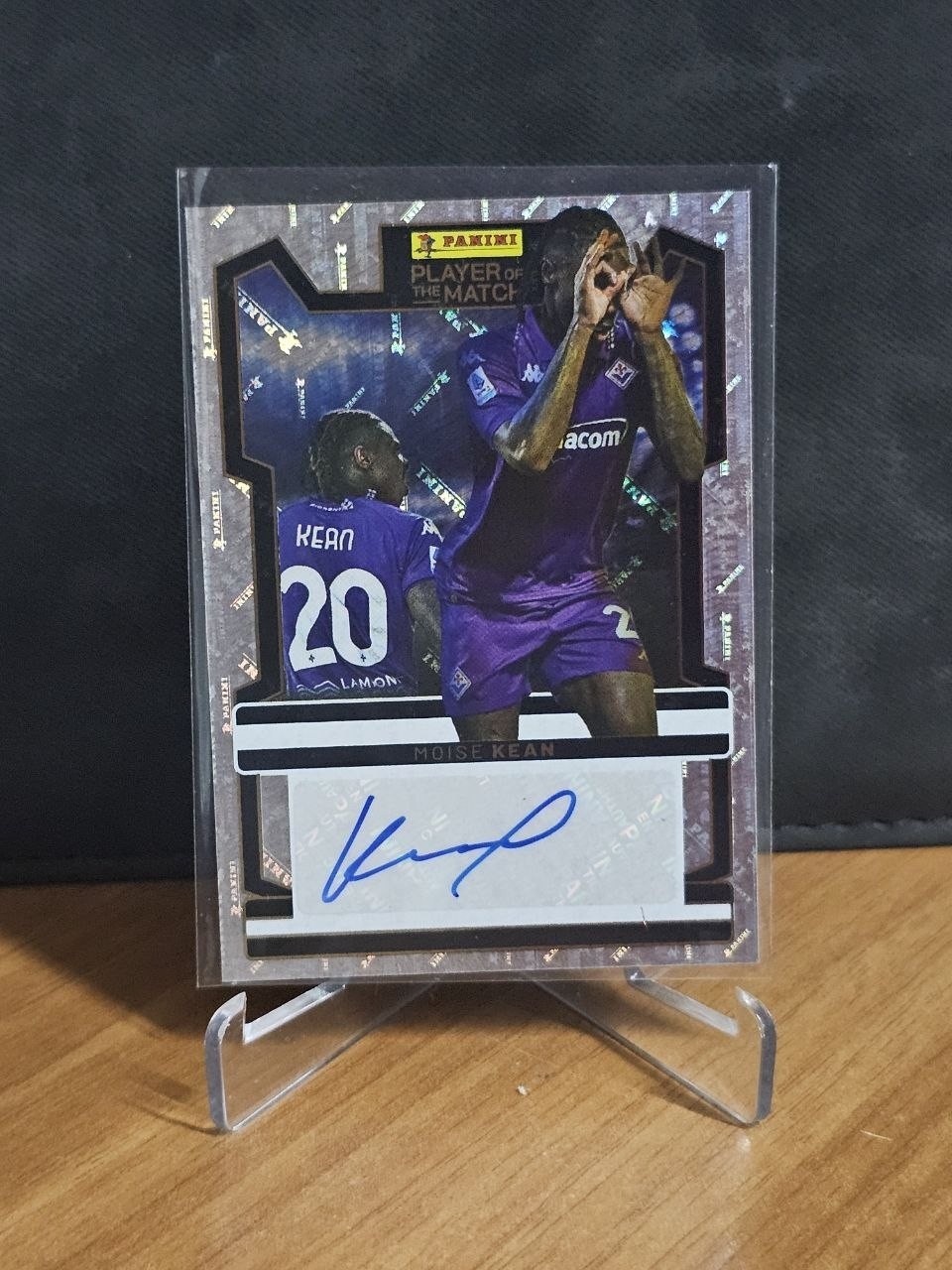 Moise Kean Fiorentina Panini Player of the match 2024-25 Autograph