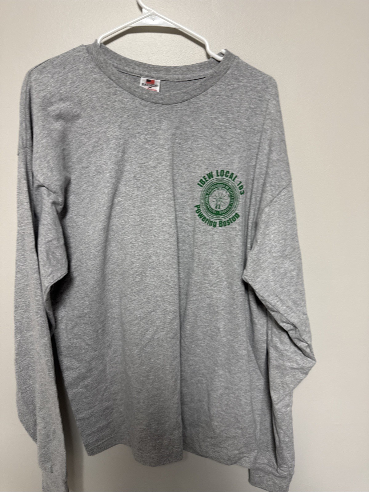 IBEW LOCAL 103 Long Sleeve tshirt St. Patrick’s Day Size XL