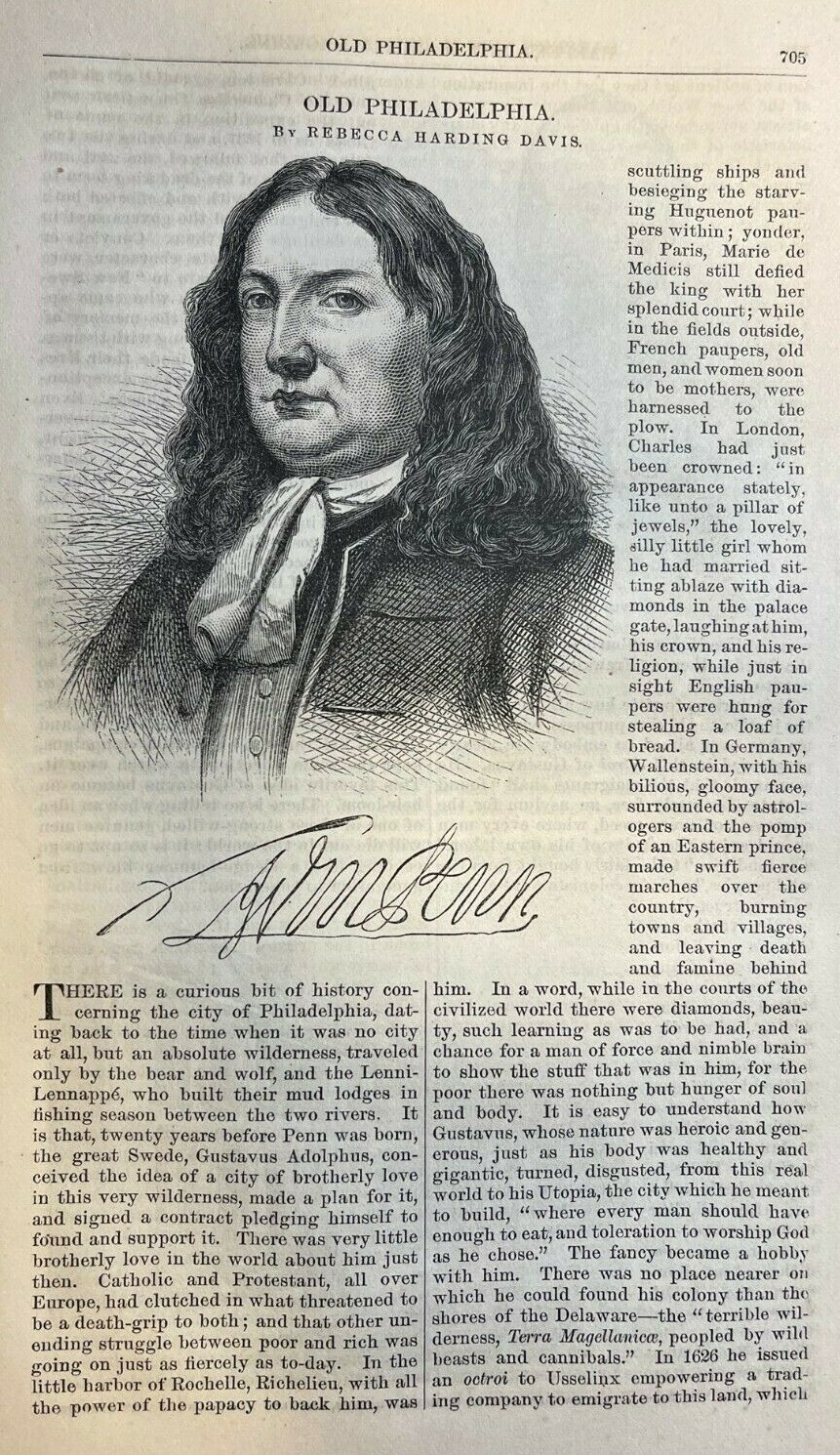 1876 Philadelphia William Penn Old Swedes\' Church Christ Church Ben Franklin