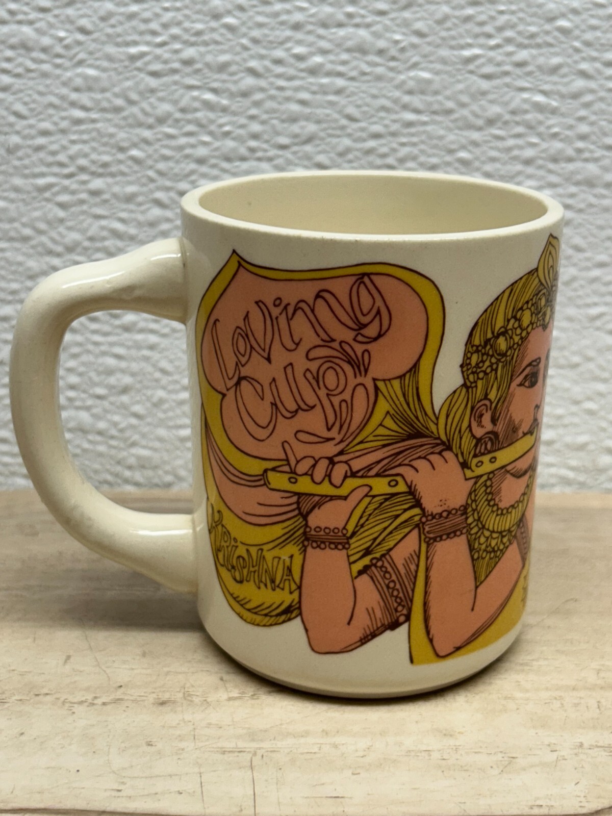 Vintage 1970s Loving Tea Cup Rashmurati Porcelain Coffee Mug Made In USA