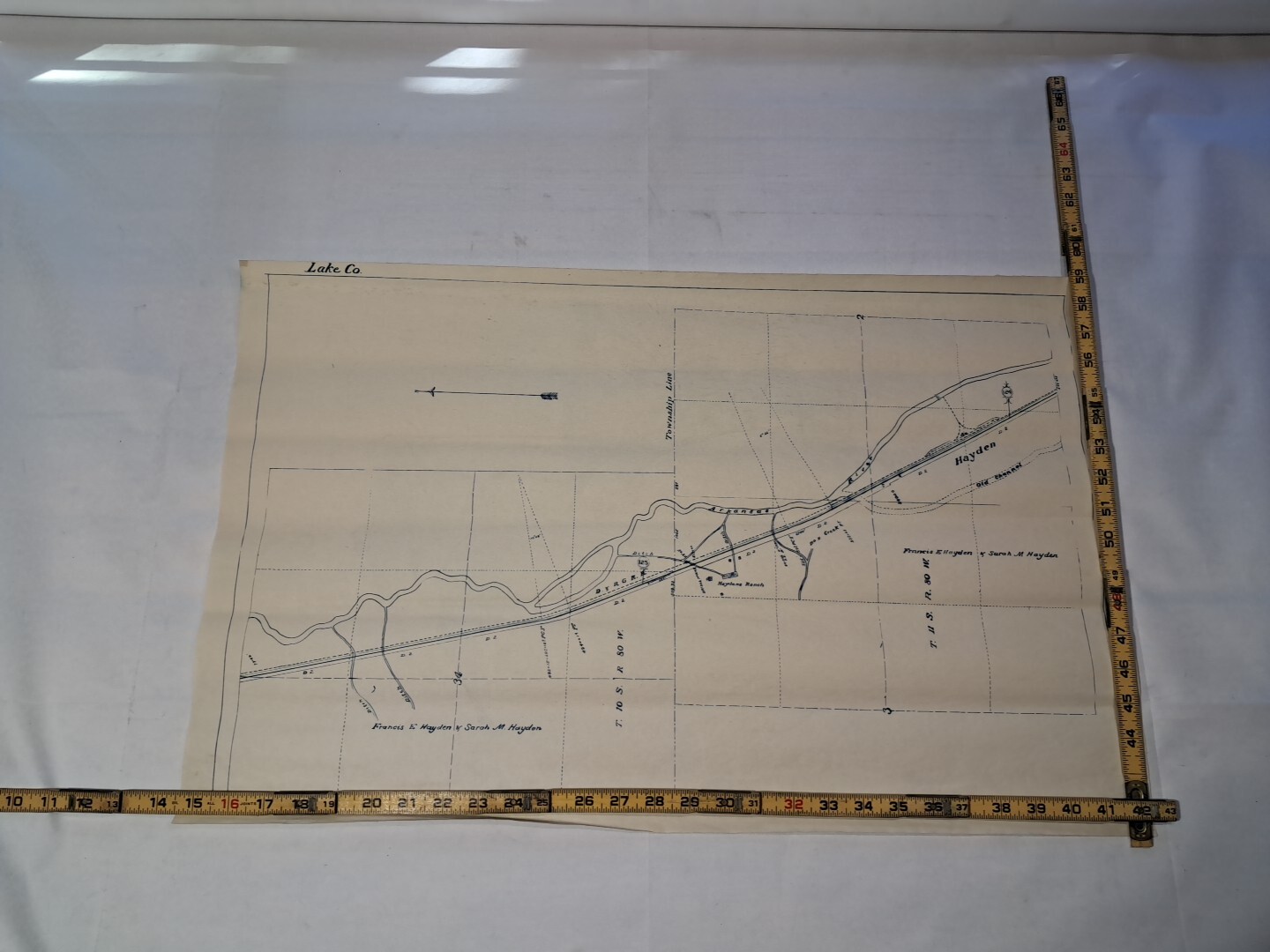 Survey Plat Map Mineral Survey Railroad Leadville, CO  Lake County Map 28