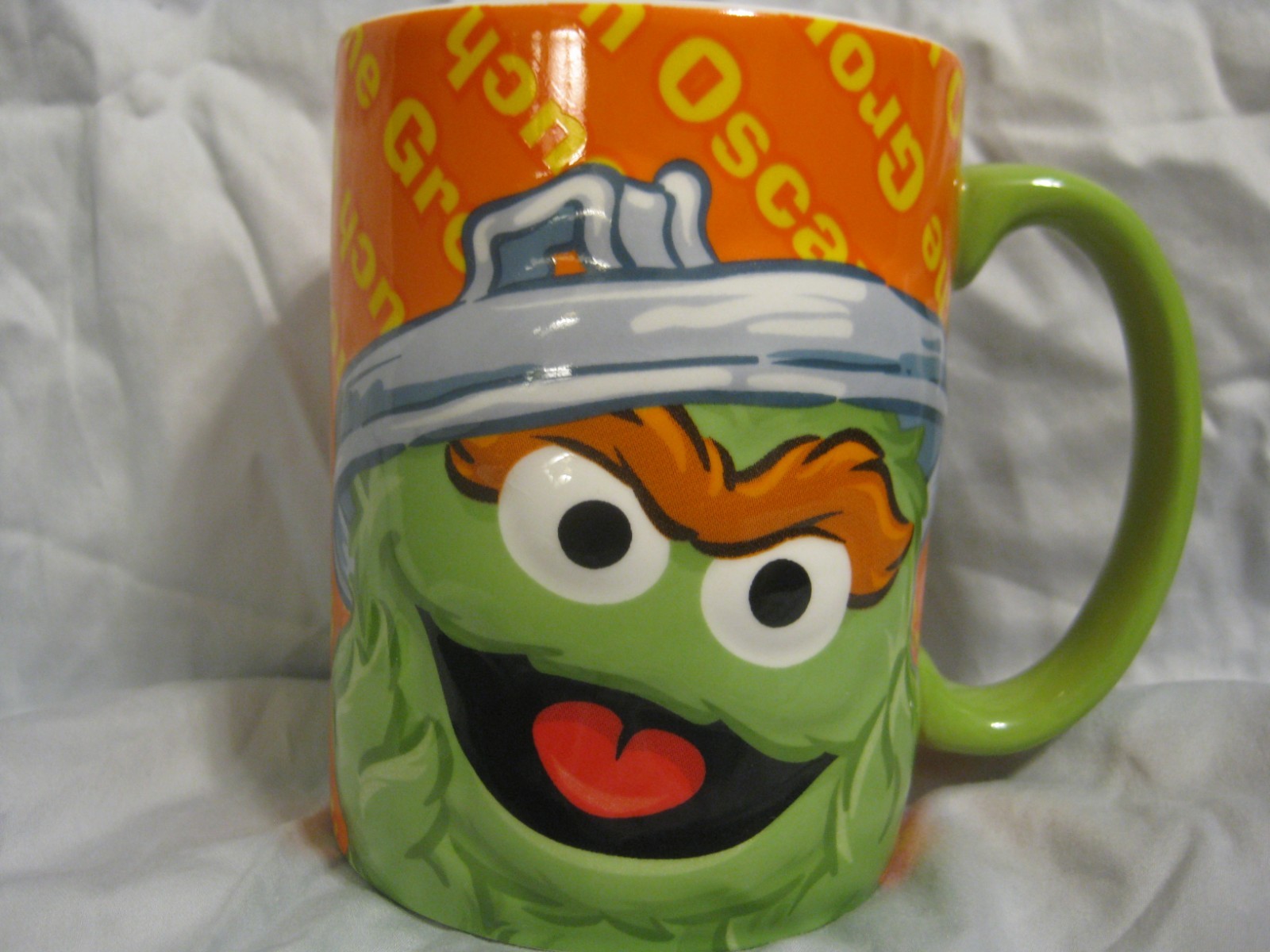 GUND SESAME STREET OSCAR 12 OZ COFFEE MUG 3D 2008