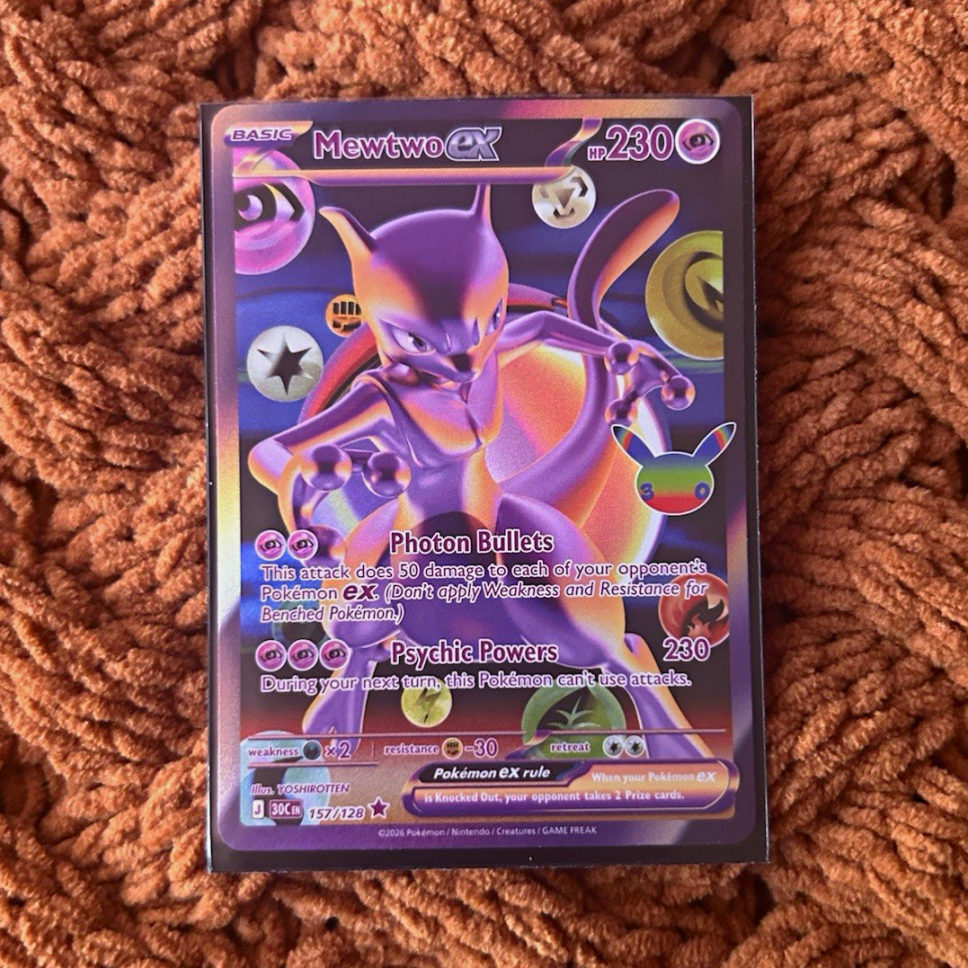 Pokémon TCG Mewtwo ex EX 157/128 Yoshirotten 2020 English Card
