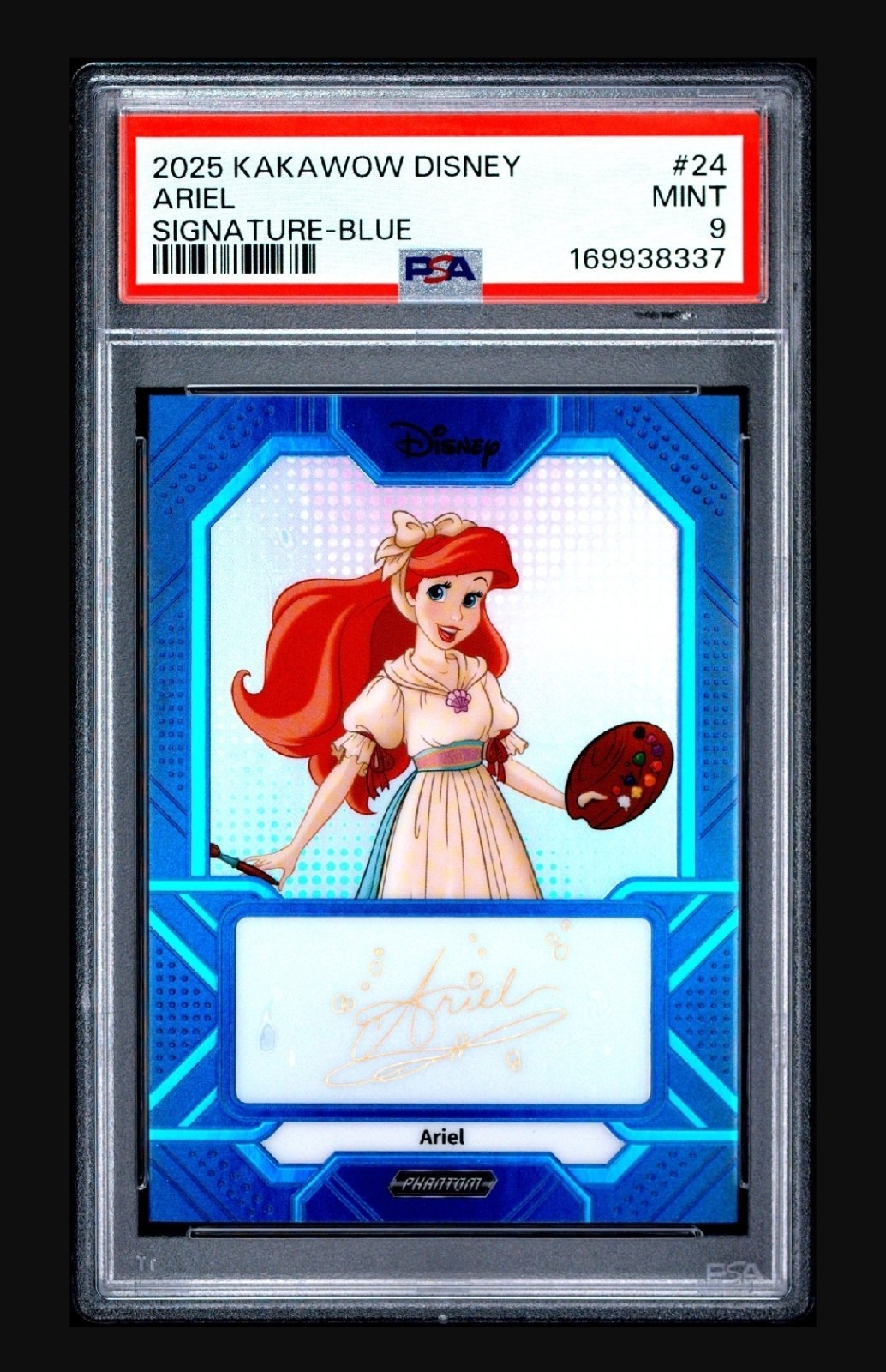 2025 Kakawow Phantom Disney Script Signatures Ariel /175 💥PSA 9💥