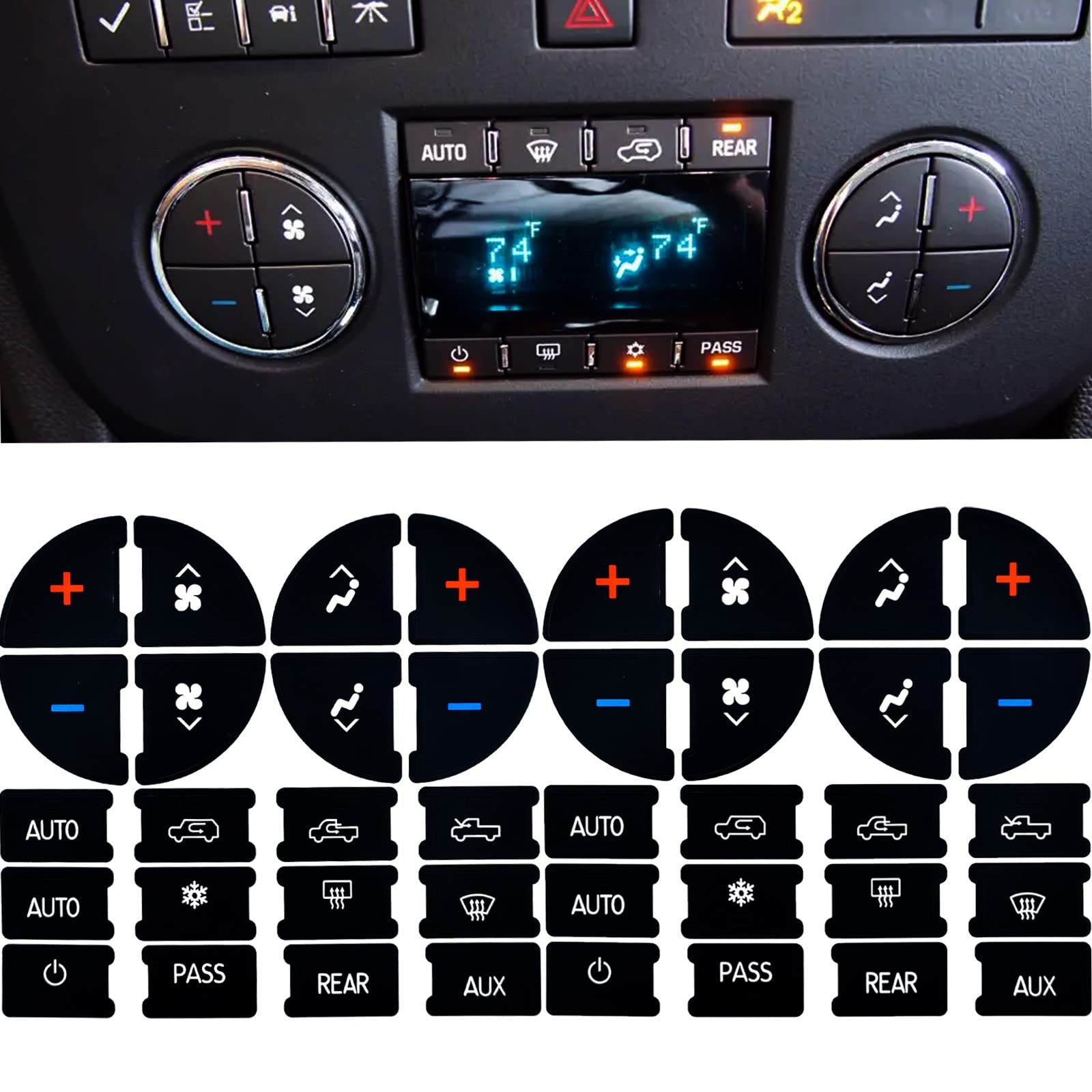 2 Packs AC Dash Button Repair Kit -Compatible with Chevy, Best for Fixing... 