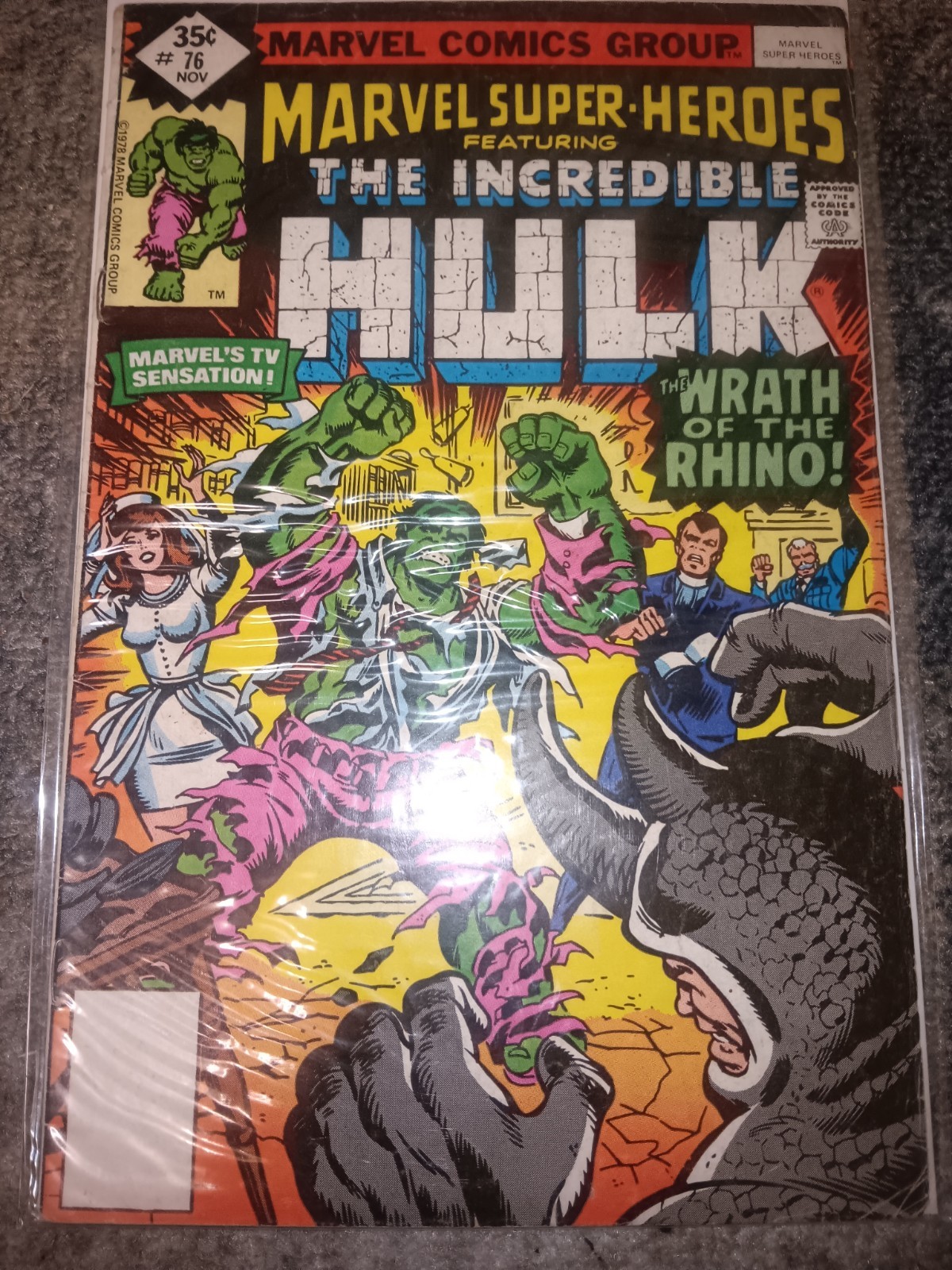 The Incredible Hulk #124 (Marvel Comics February 1970) Bagged And Boarded The Incredible Hulk #124 (Marvel Comics February 1970) Bagged And Boarded