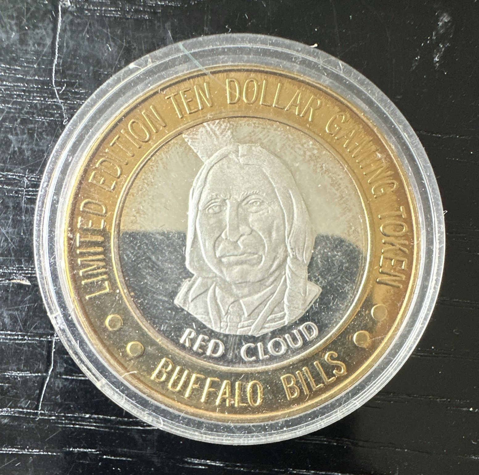 Buffalo Bill’s Resort & Casino Primm Nevada $10 .999 Silver Token Red Cloud