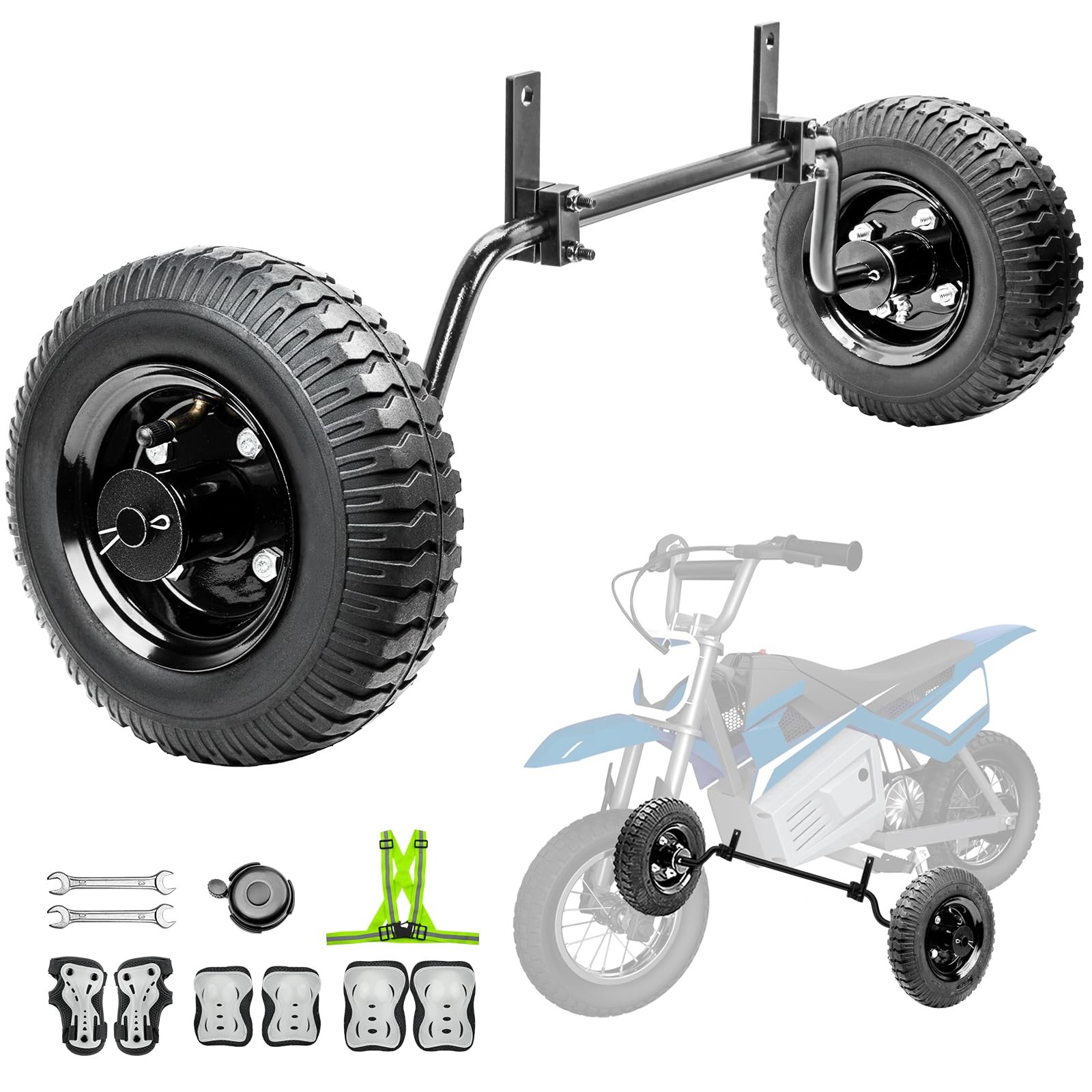 FRP Dirt Bike Training Wheels for 49cc 50cc Kids, Fits PW50 CRF50