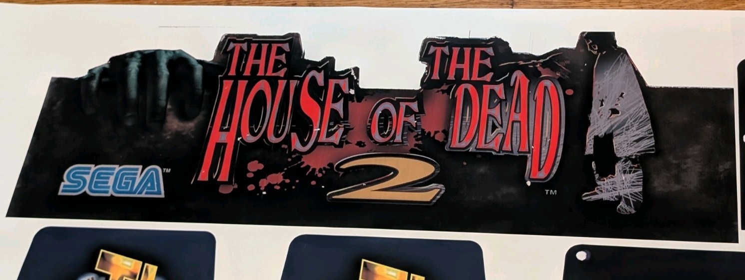 House of the Dead 2 Arcade Marquee 30