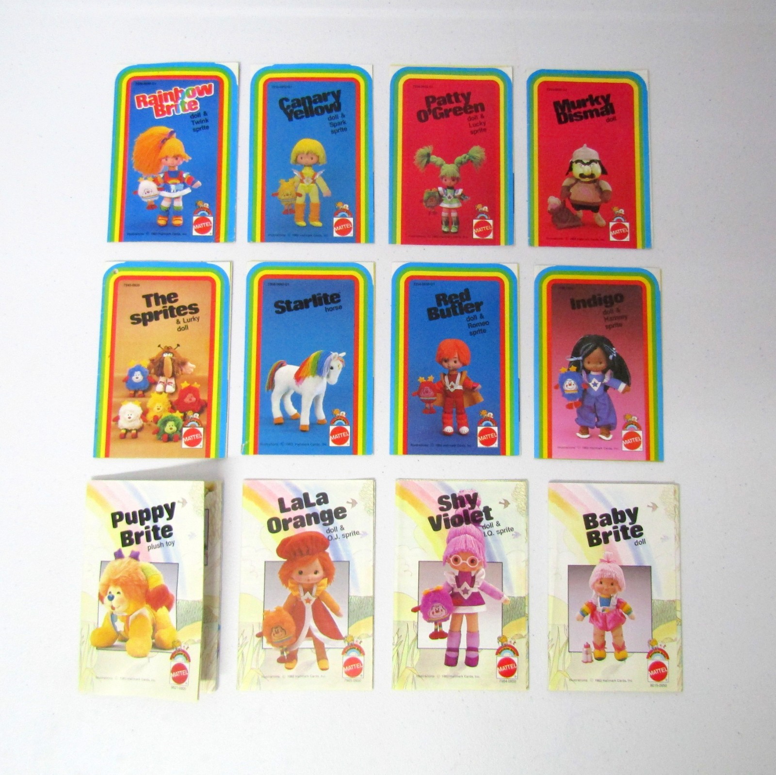 Lot of 12 Vintage Rainbow Brite Doll Catalog Brochures 1983 Hallmark