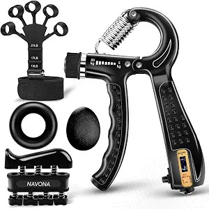 5/10 PCS Grip Strength Trainer Kit, Hand Gripper Strengthener, Finger Exerciser