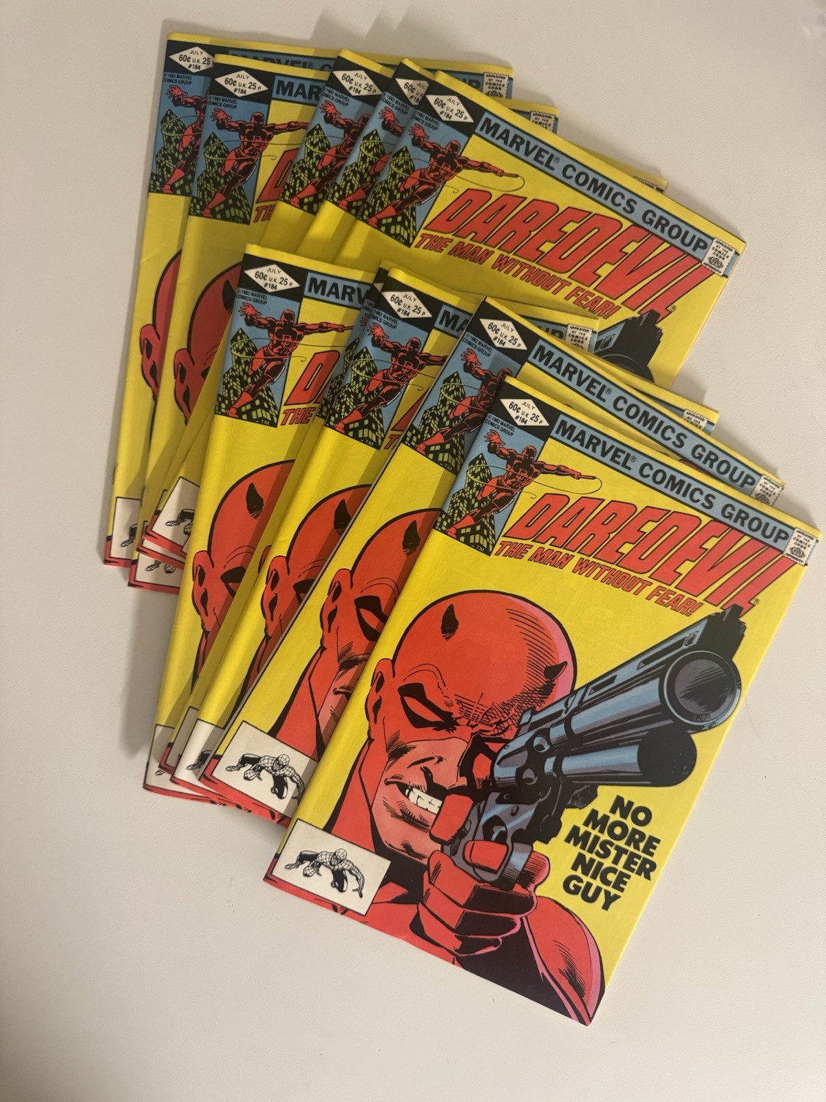 Daredevil #184 Marvel Comics 1982 Frank Miller - Lot of 10 Comics Daredevil #184 Marvel Comics 1982 Frank Miller - Lot of 10 Comics