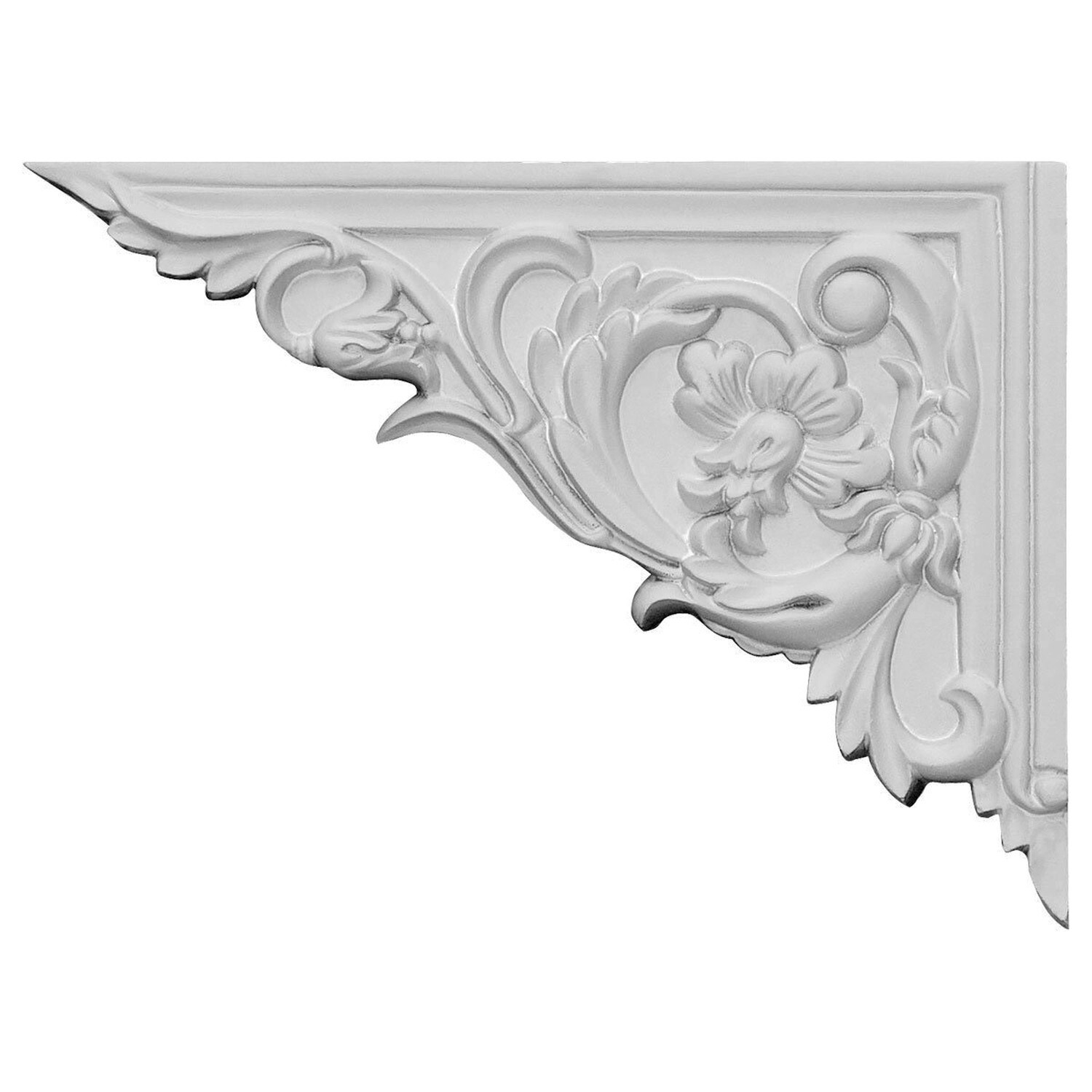 Ekena Millwork SB08X06FL-L Flower, Left Stair Brackets, 8 5/8