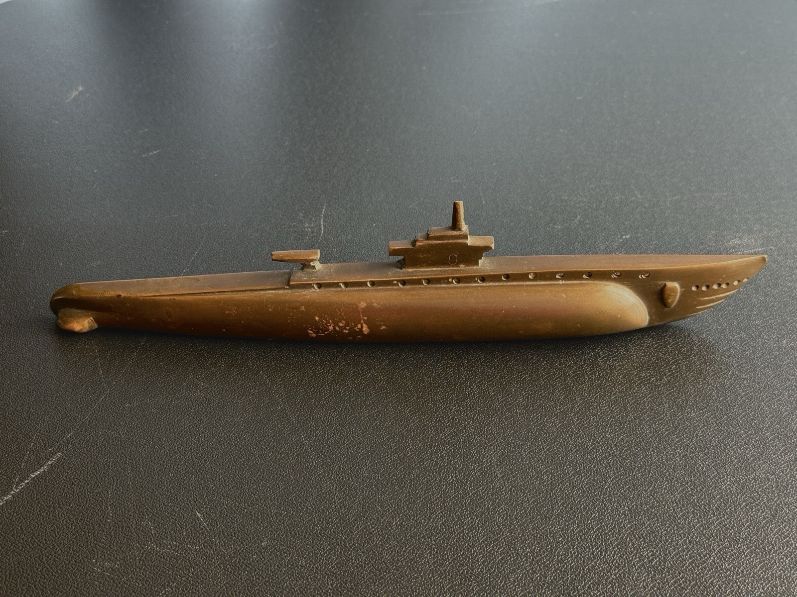 Vintage WWII Bronze Submarine Model 11