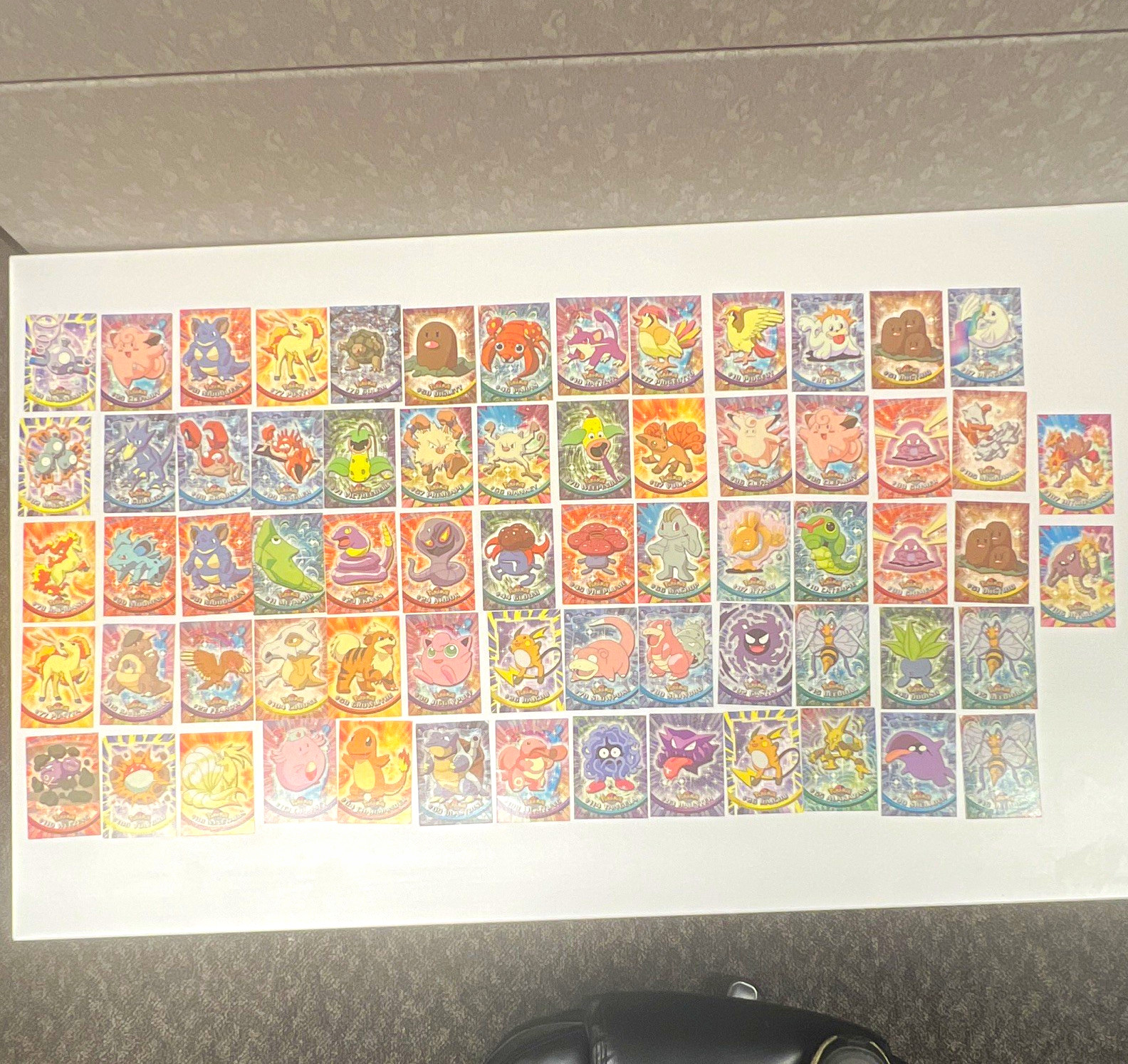 1999 2000 Pokémon Topps TV Animation 94 Card Lot Holo’s Blue Back