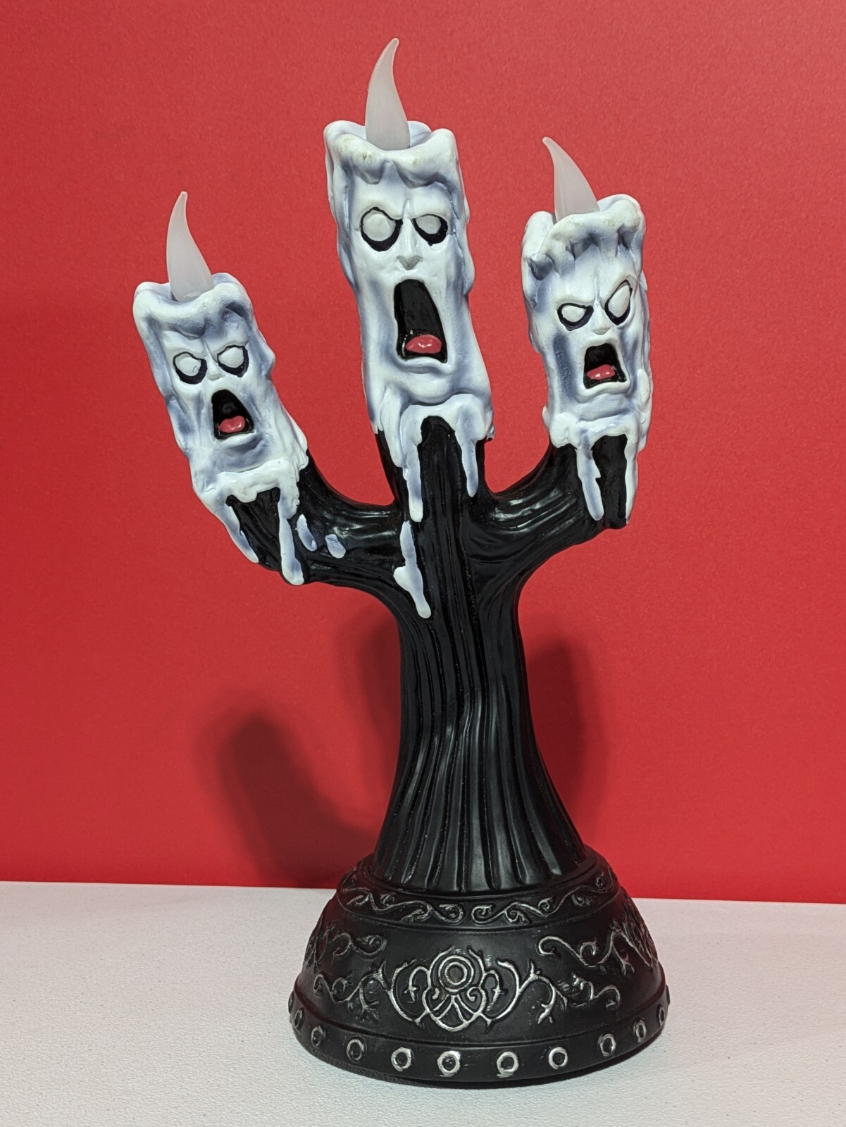 TEKKY TOYS Animated GHOST CANDLE CANDELABRA 13