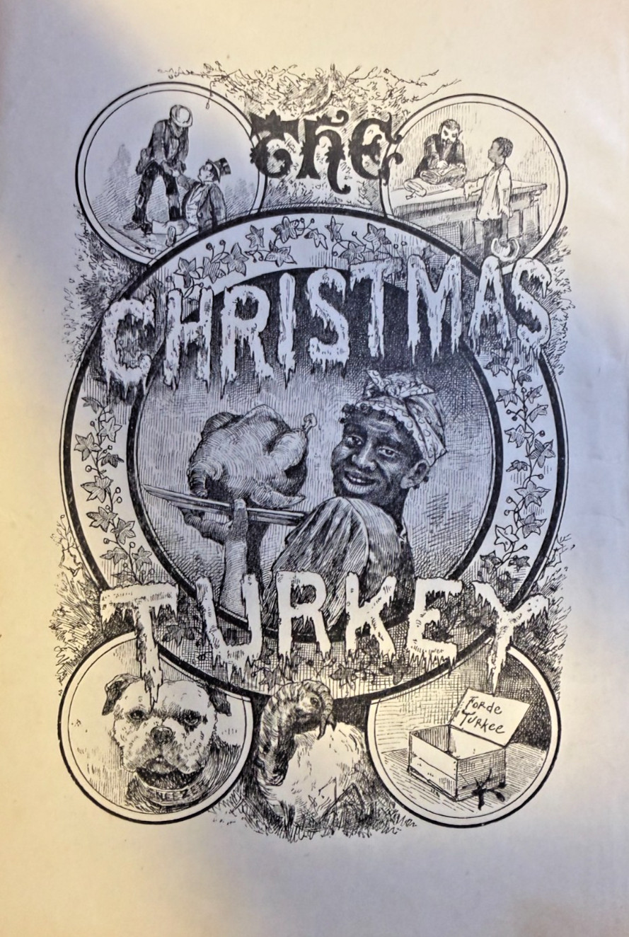 1880 Vintage Magazine Illustration The Christmas Turkey