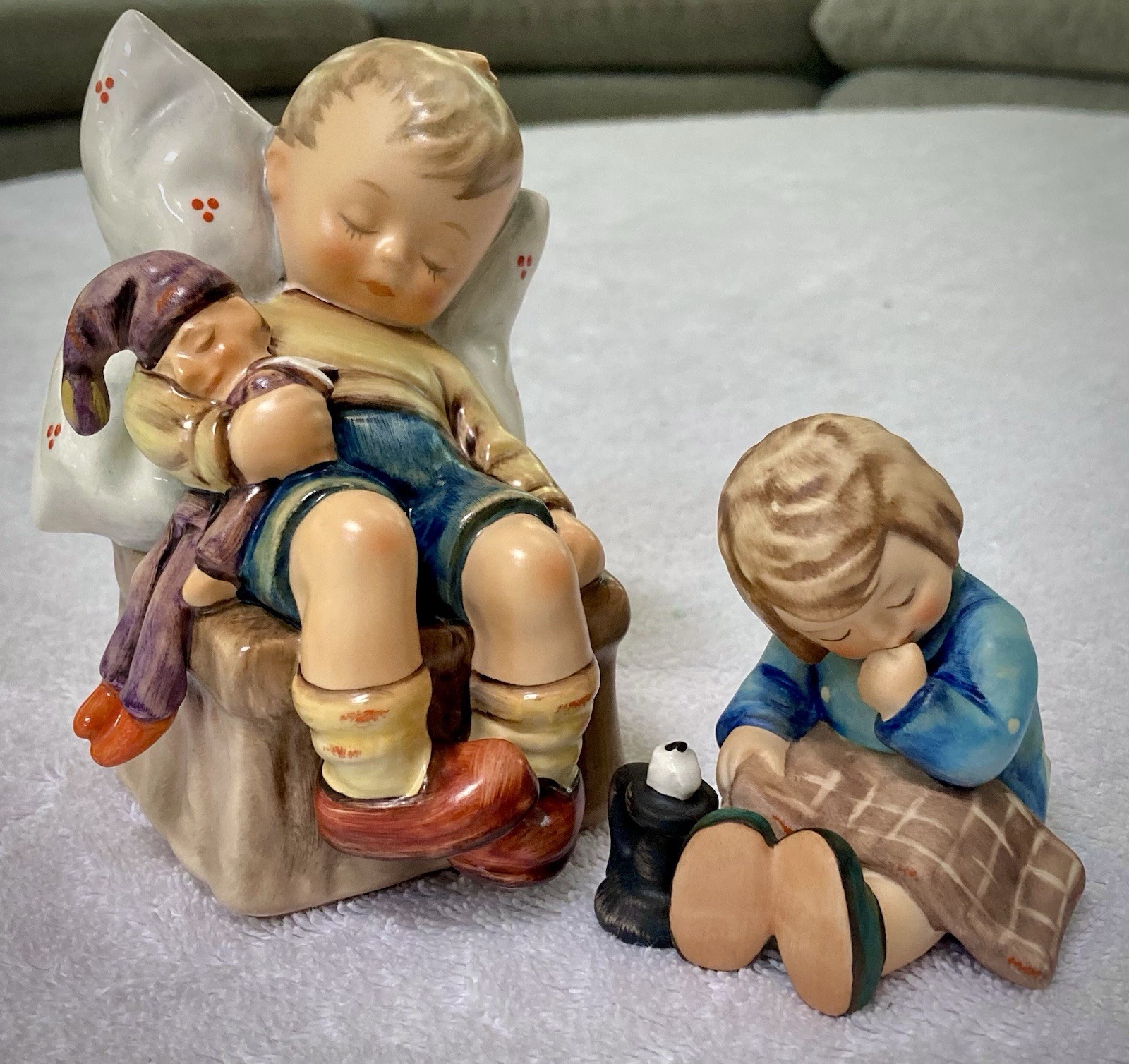 Sleepy Time Vintage Goebel Hummel Lot of 2: A Nap and Just Dozing