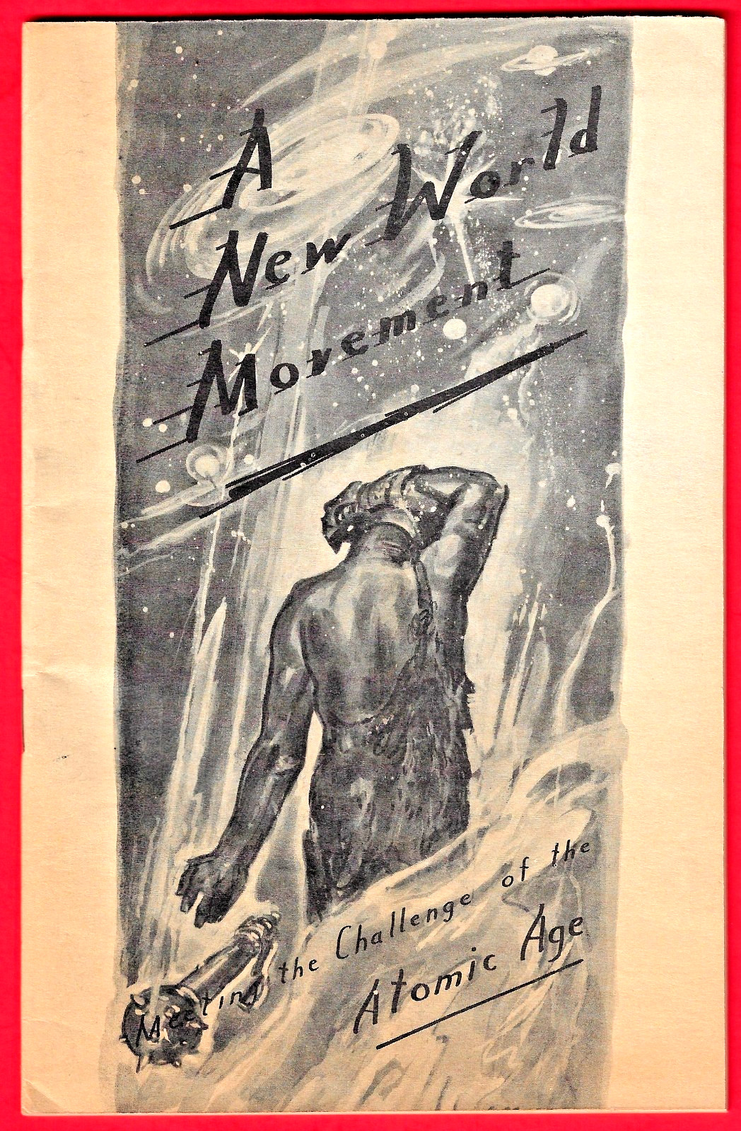 1946 Harlem Ashram Atomic Age Pamphlet UN World Brotherhood Civil Rights ARCHIVE