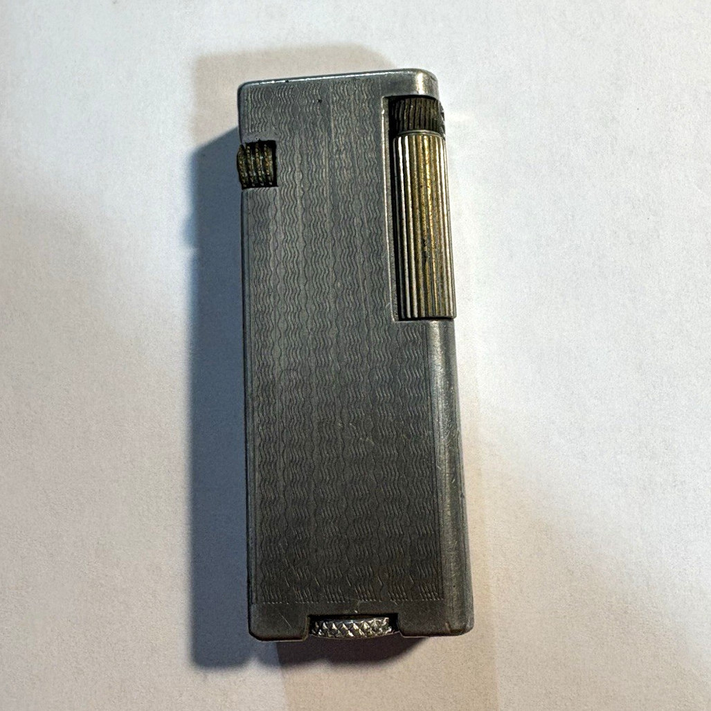 Vtg Cygnus silver tone metal cigarette lighter