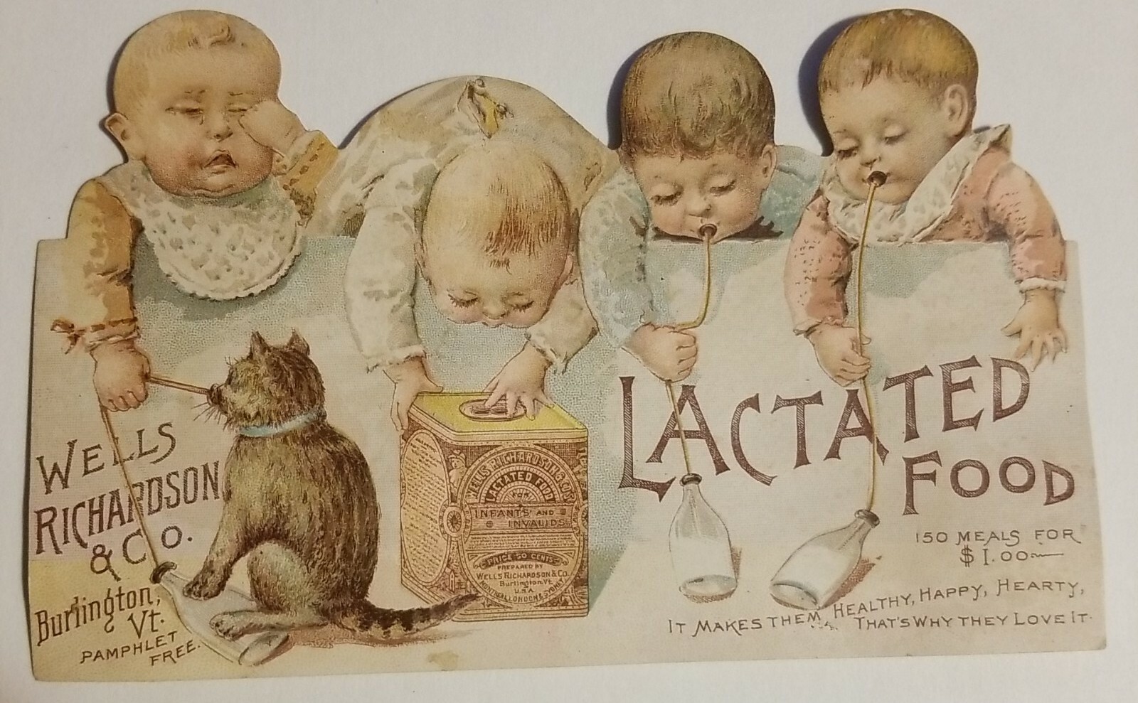 1880s Victorian Die Cut Trade Card \