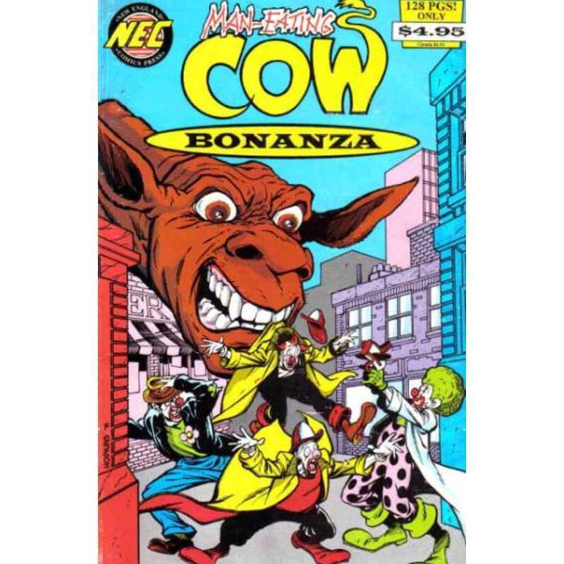 Man-Eating Cow Trade Paperback #1 New England comics VF+ [i*