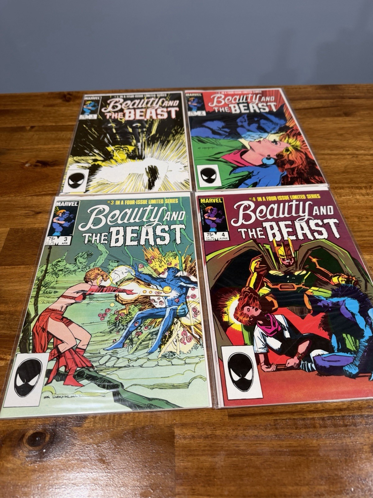Beauty And The Beast #1-4 Complete Set X-Men Story 1 2 3 4 Lot VF +1984 Marvel