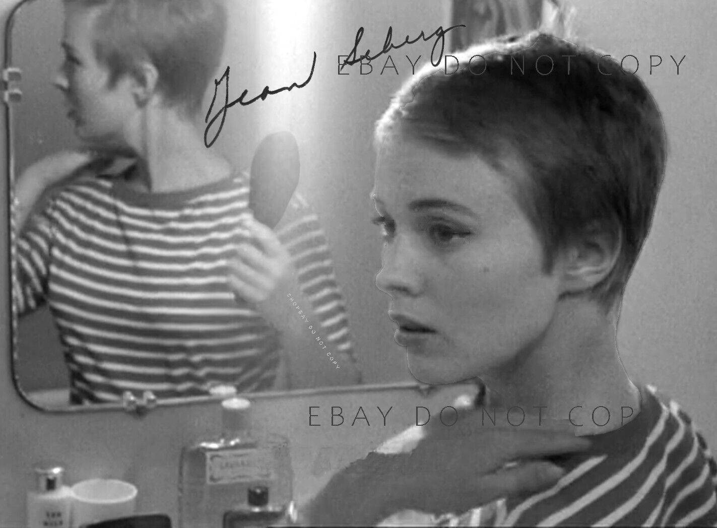 JEAN SEBERG SIGNED Scene from 1960 Film BREATHLESS One of a Kind New Wave PHOTO
