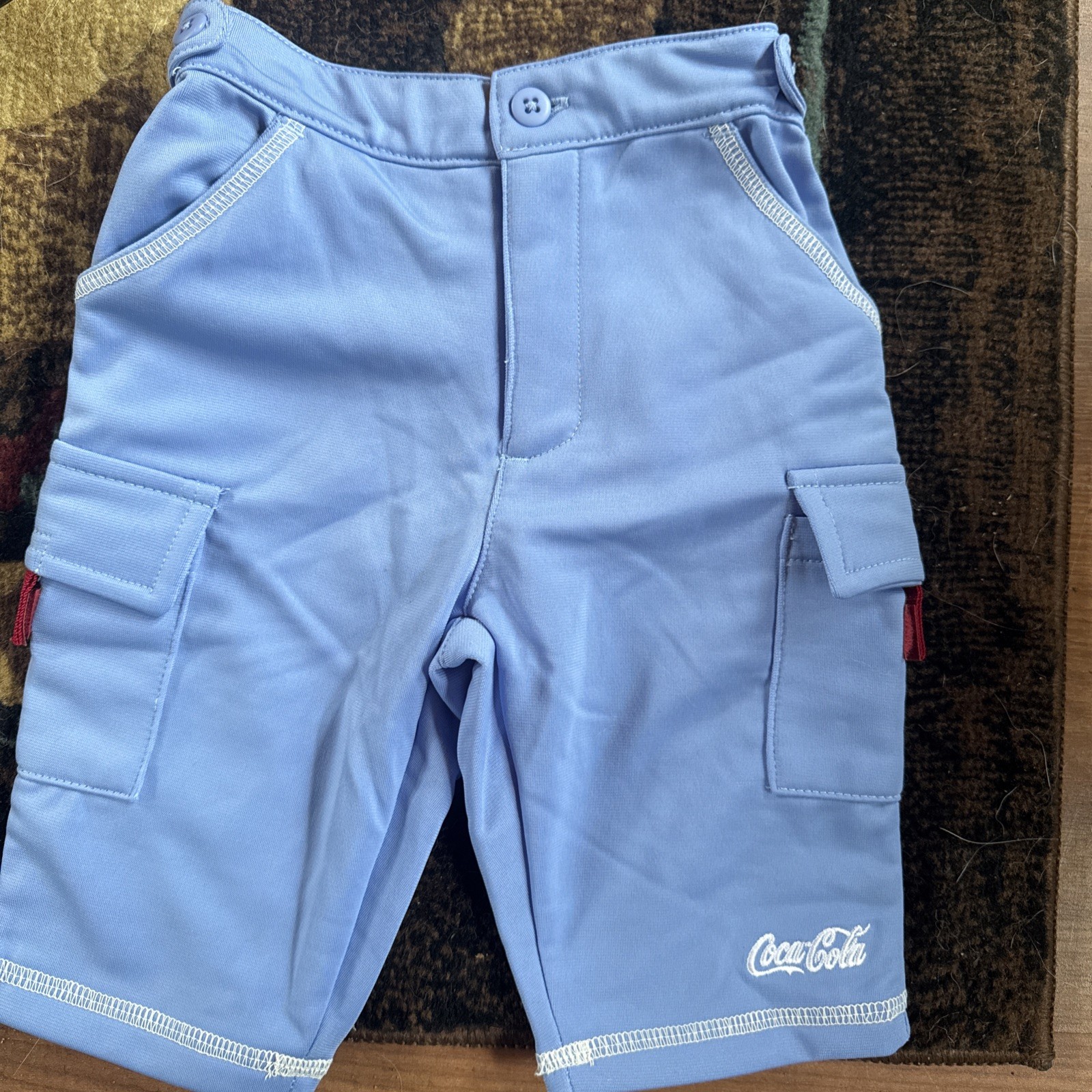 Coca Cola 0-3 Months Coke Vintage Rare Baby Newborn NB Boys Active Pants Nylon