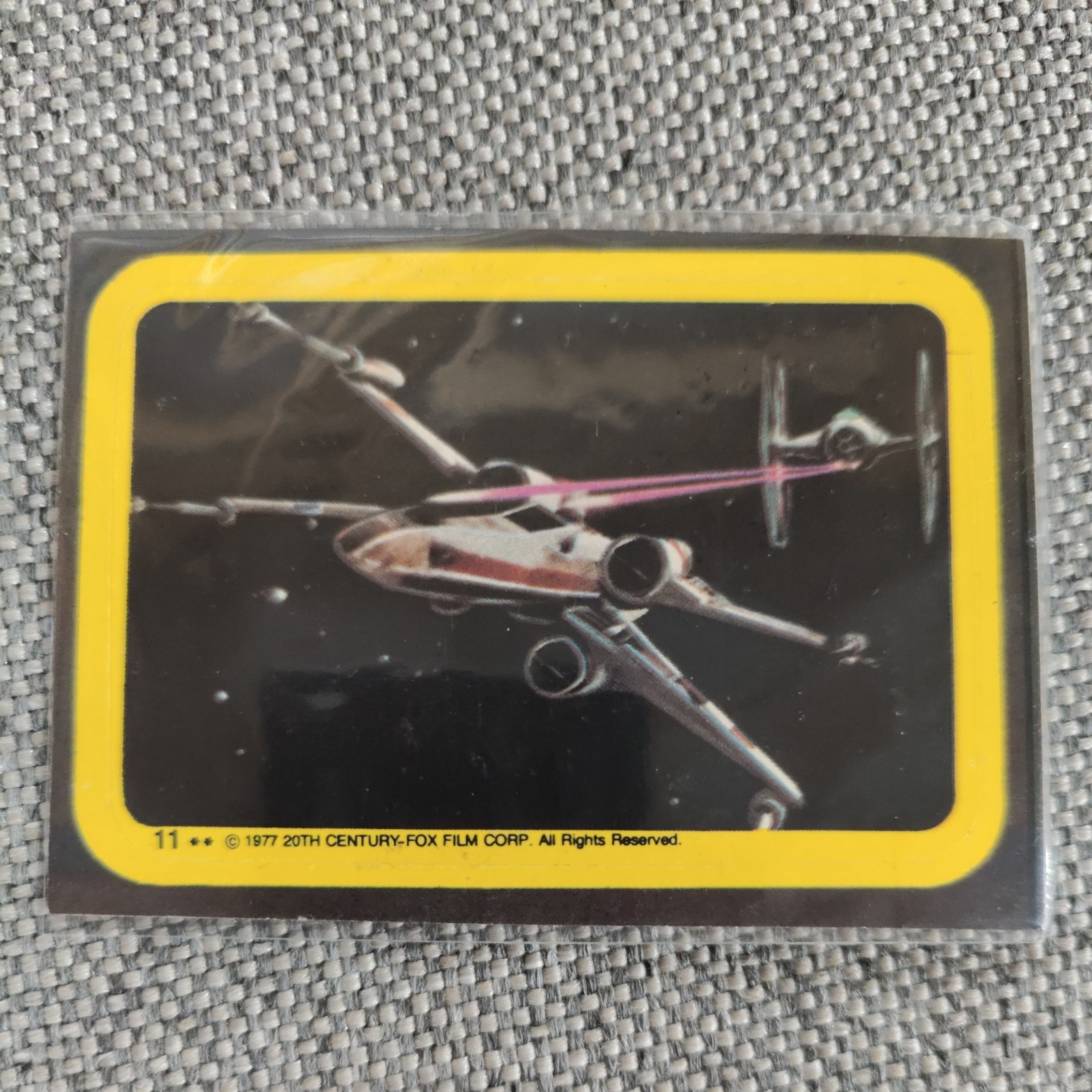 1977 Topps Star Wars Series 1 Sticker X-Wing - DONT MISS THIS