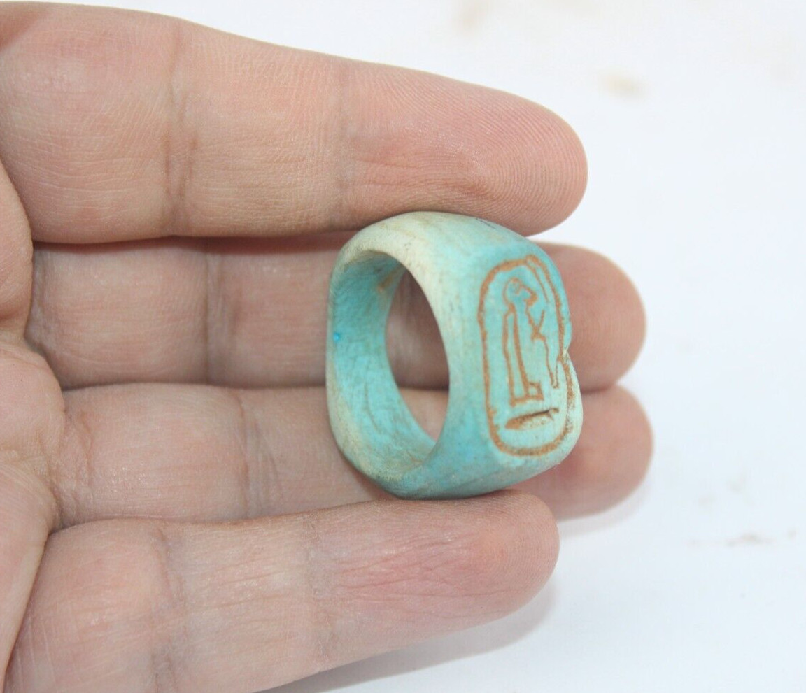 RARE ANCIENT EGYPTIAN ANTIQUE CARTRIDGE Ring Old Pharaonic Egypt History