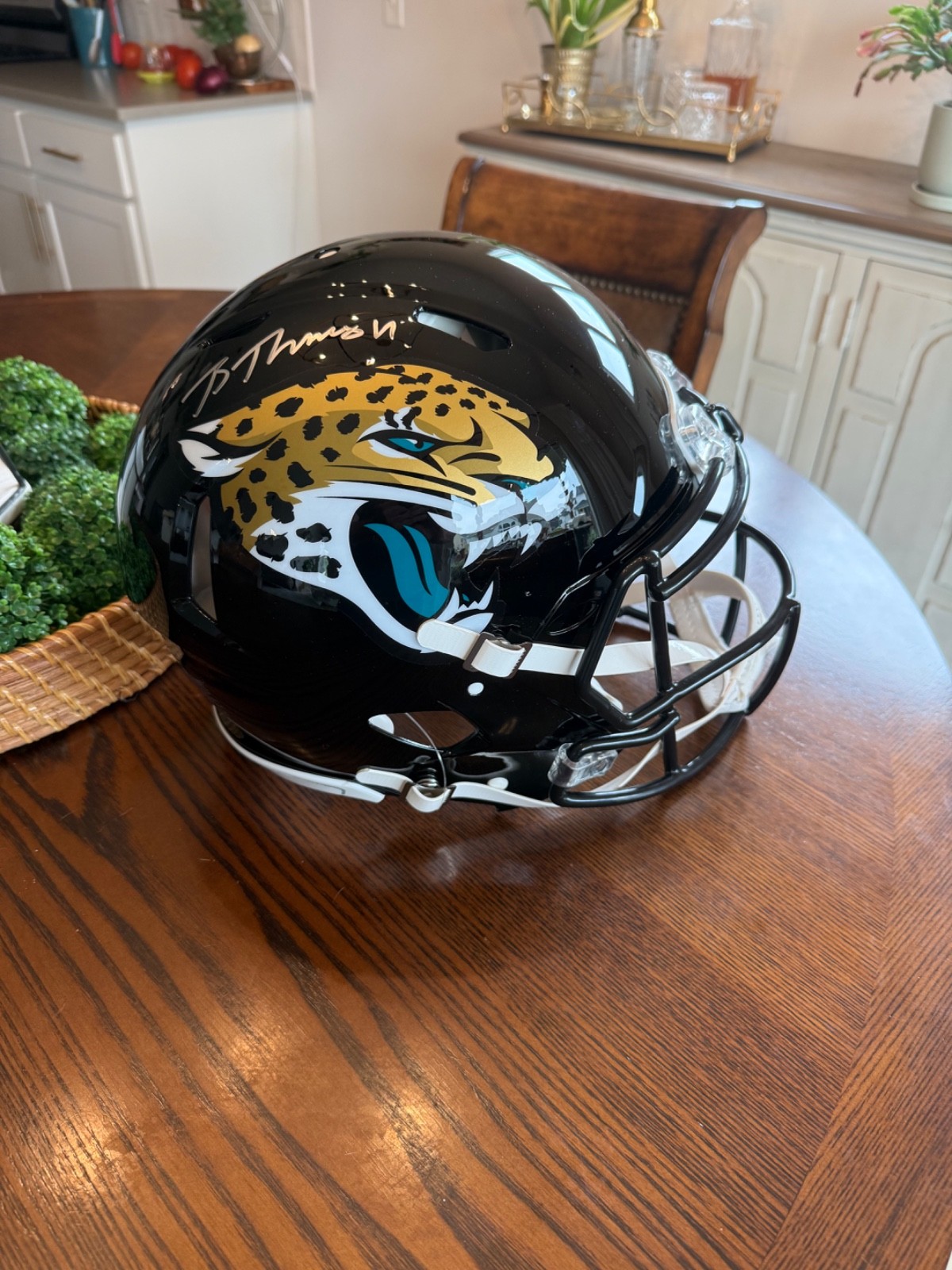 🔥 Brian Thomas Jr. Jacksonville Jaguars Full-Size Authentic Speed helmet COA