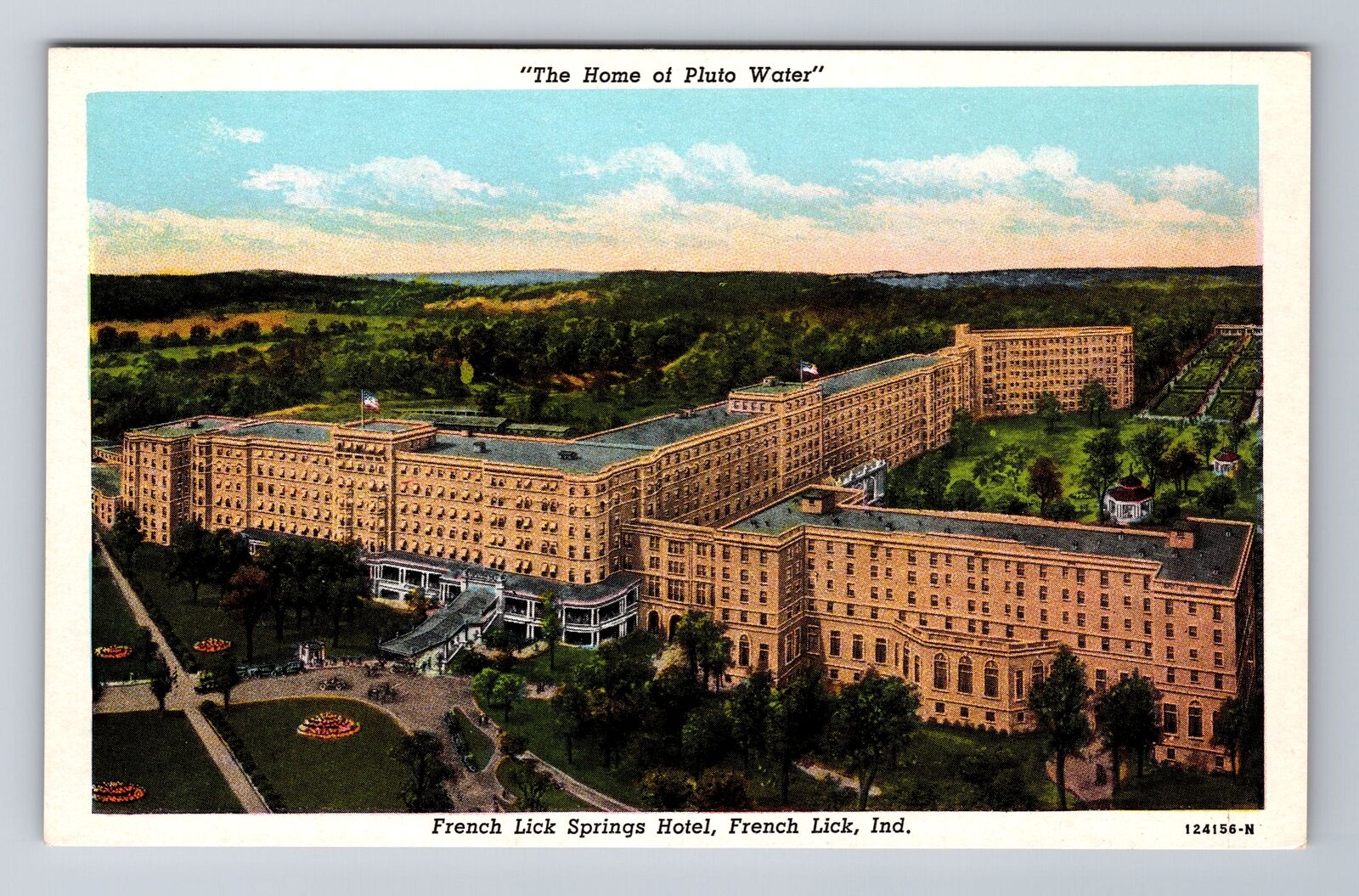 French Lick IN-Indiana, French Lick Springs Hotel, Antique Vintage Postcard