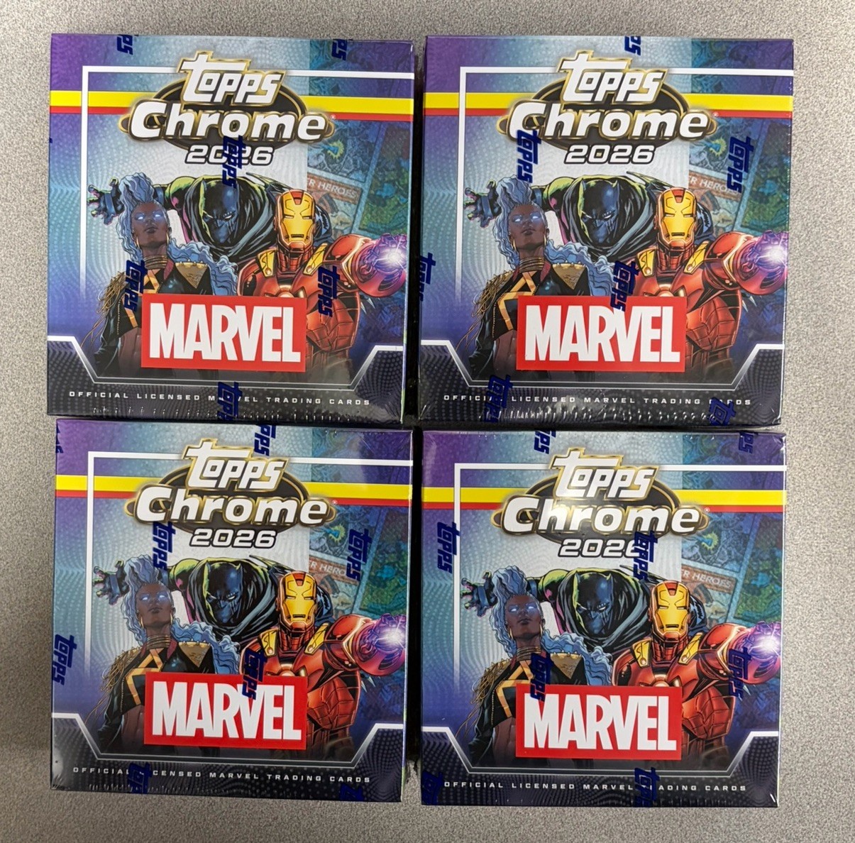 2026 Topps Chrome Marvel Comics Mega Box (56 CARDS PER BOX) Factory Sealed New