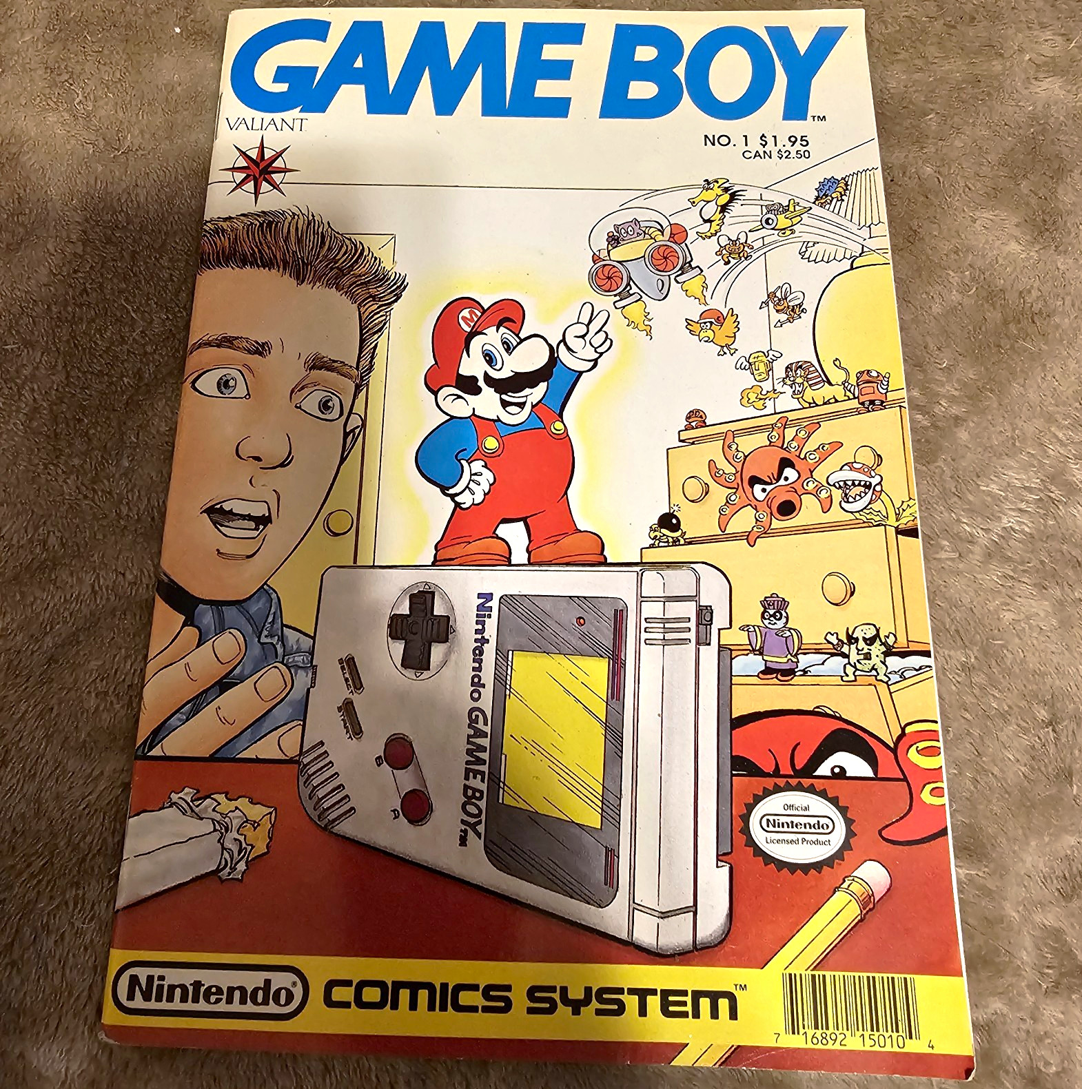 Valiant Game Boy #1 Comic Book - Mario, Nintendo Universe, Color, English