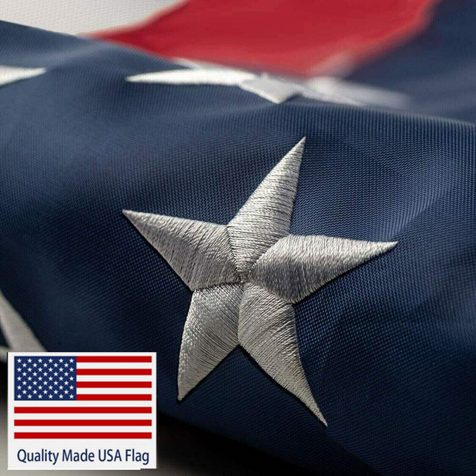 US American Flag 3x5 Quality Made USA Flag Embroidered United States Flag
