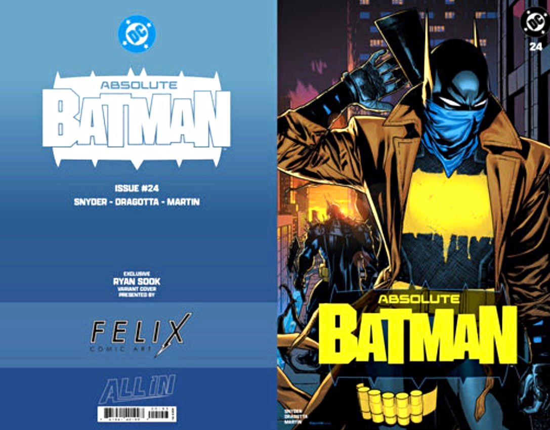 PRE SALE - ABSOLUTE BATMAN #24 FELIX COMIC ART RYAN SOOK CARDSTOCK EXCLUSIVE
