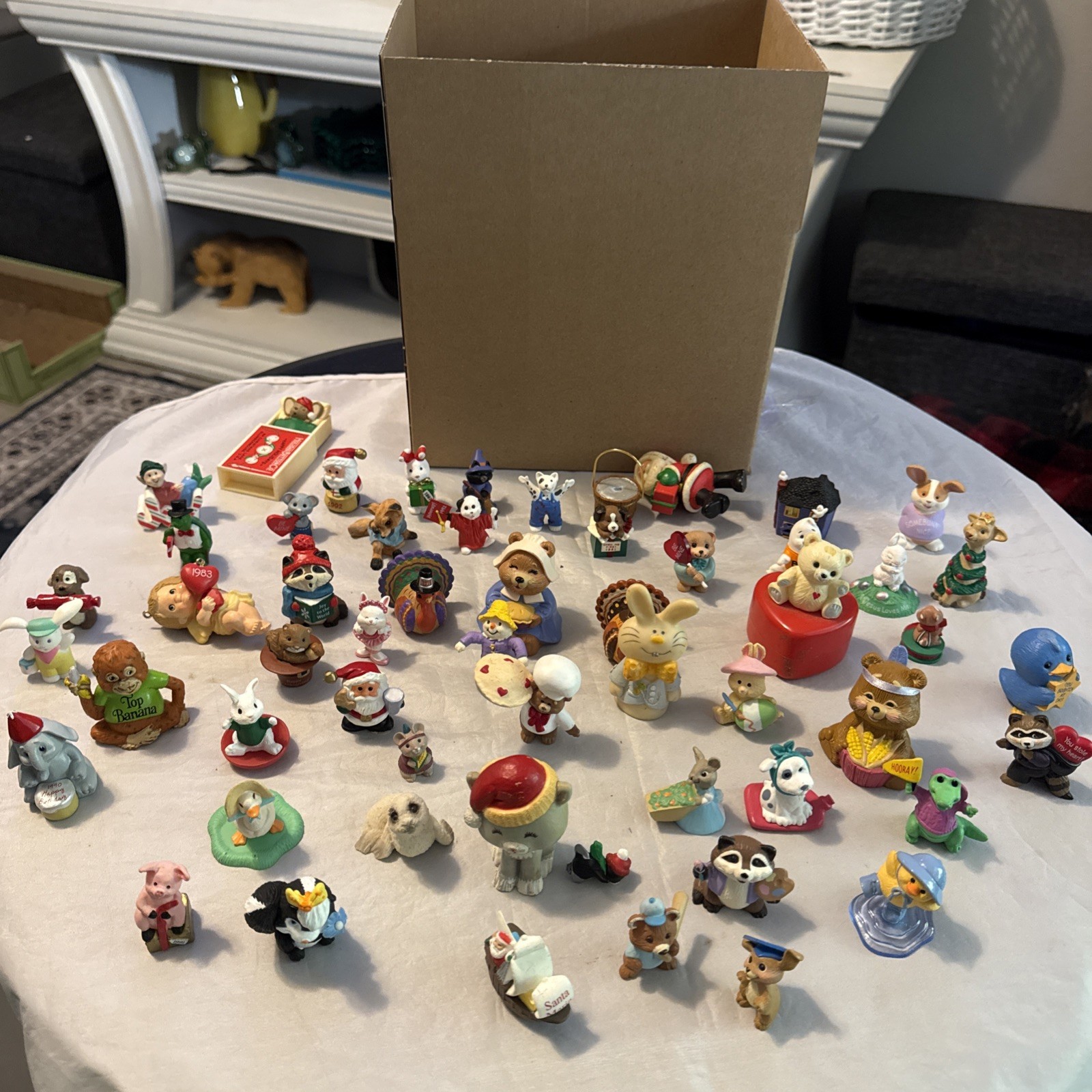 Vtg Lot Of Hallmark Miniatures Variety Lot Of 51 From 80’s-90’s Nice Condition