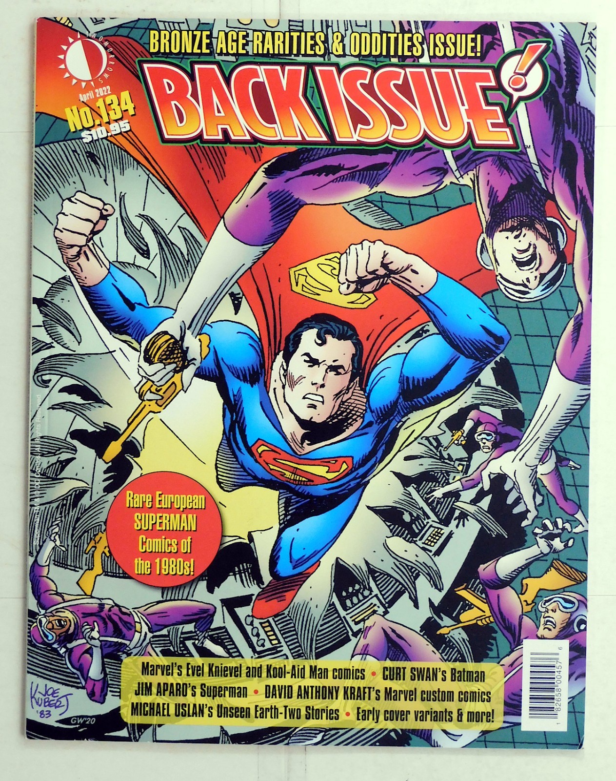 Back Issue Magazine #134 TwoMorrows Bronze Rarities Joe Kubert Cover 2022