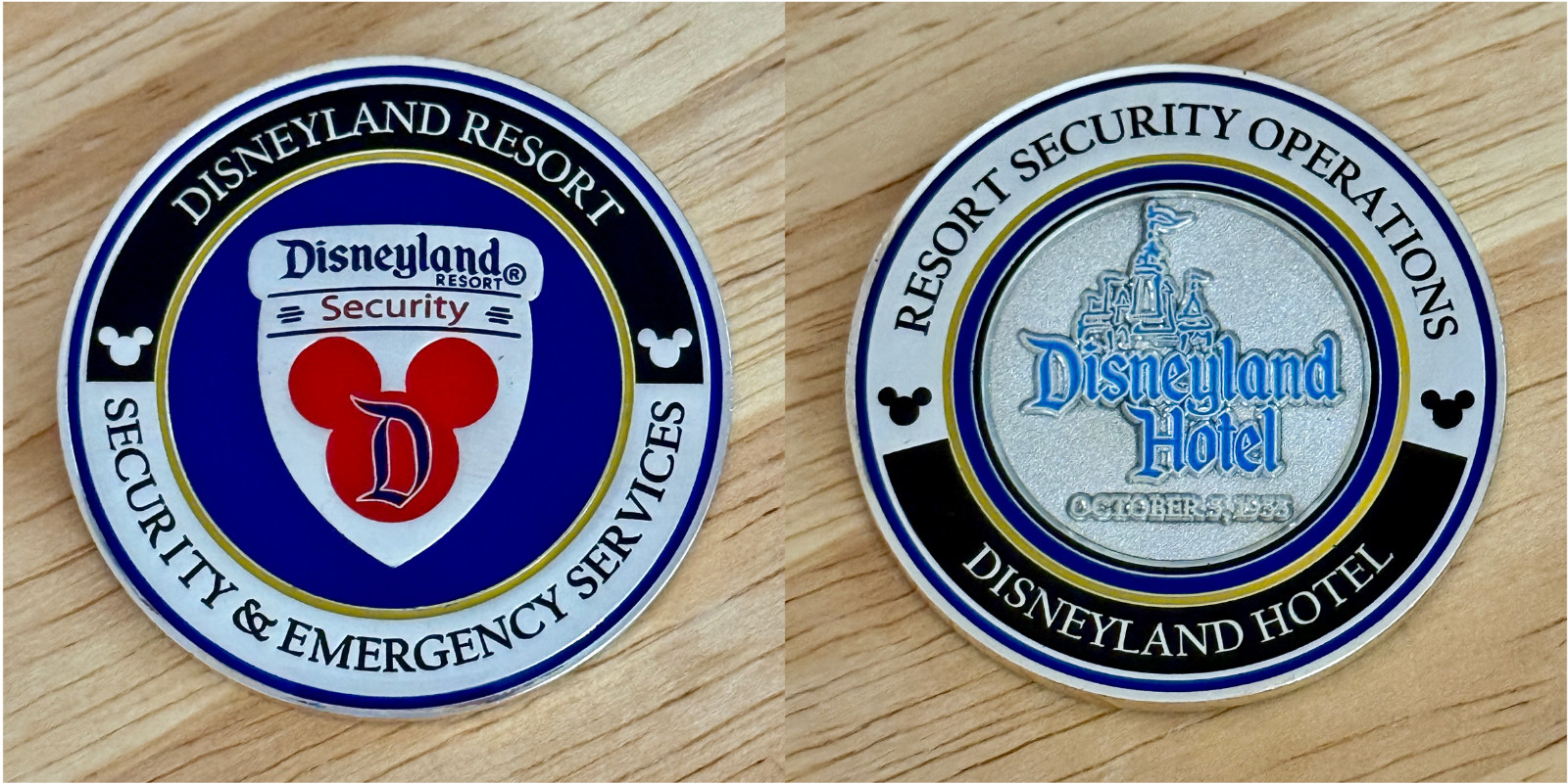 Walt Disney Disneyland Security Division Resort CA Challenge Coin