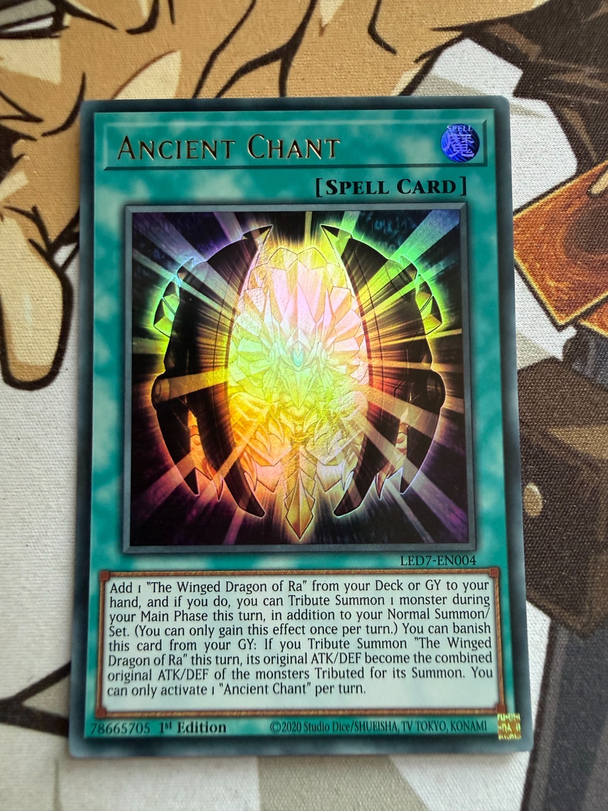 Ancient Chant LED7-EN004 Ultra Rare Yu Gi Oh