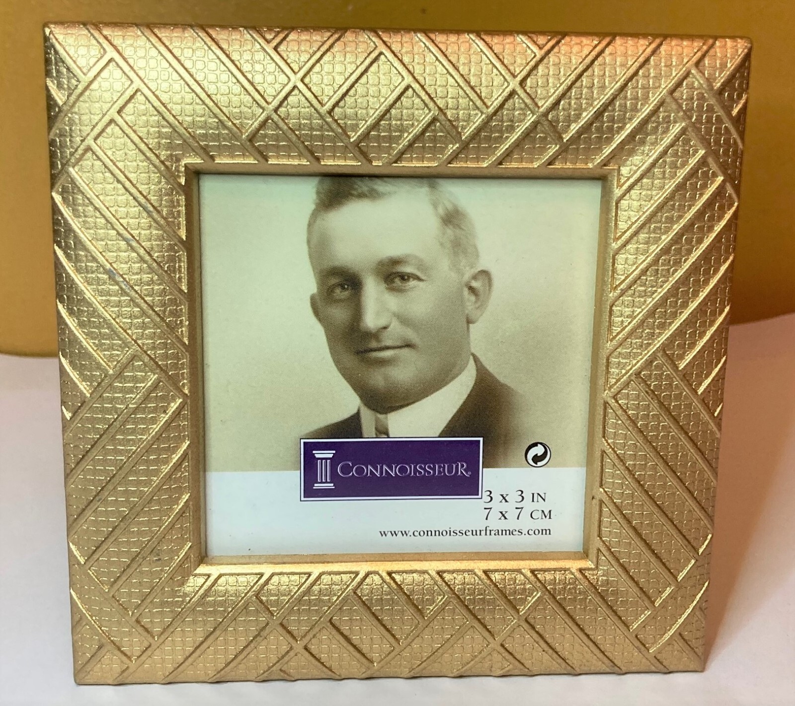 Connoisseur Gold Metal Square Picture Frame  Holds a \