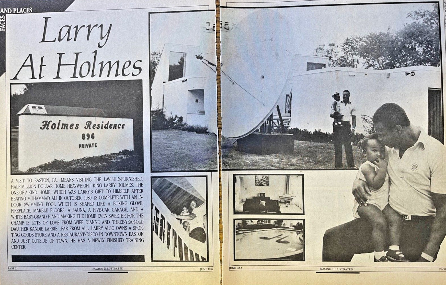 1982 Boxer Larry Holmes At Home