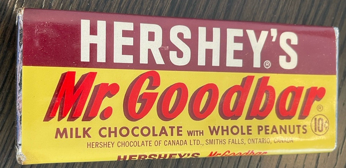 Vintage 1960’s HERSHEY’S MR. GOODBAR Candy Bar  Sealed  New Old Stock  RARE