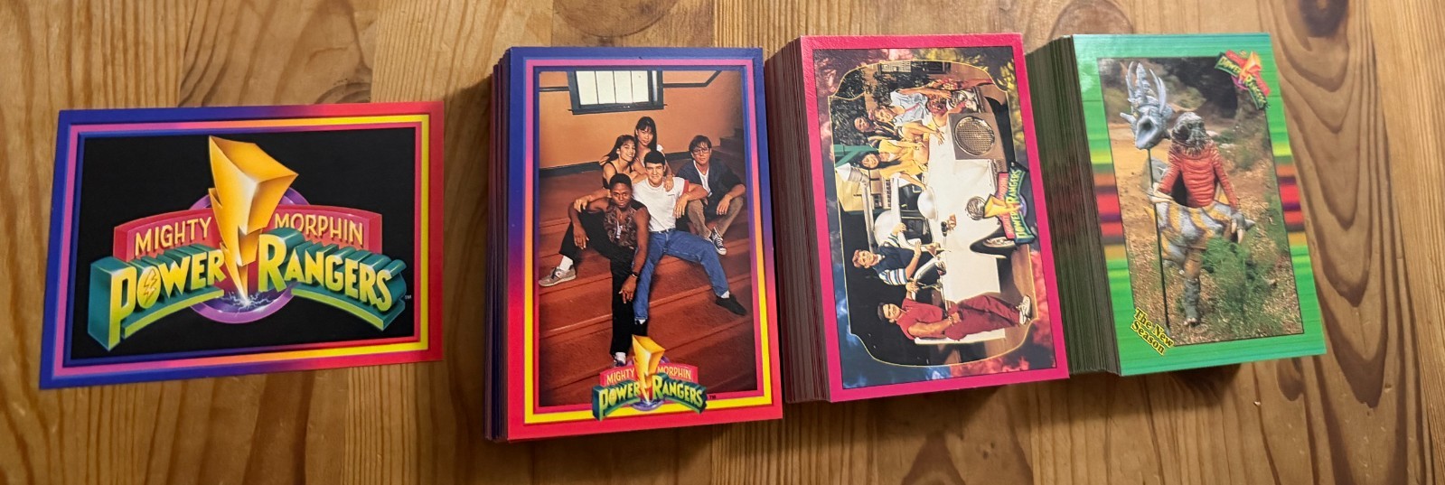 POWER RANGERS COMPLETE SET COLLECT-A-CARD 1994 Series 1 , 2, 3 ~ 216 cards ~72x3