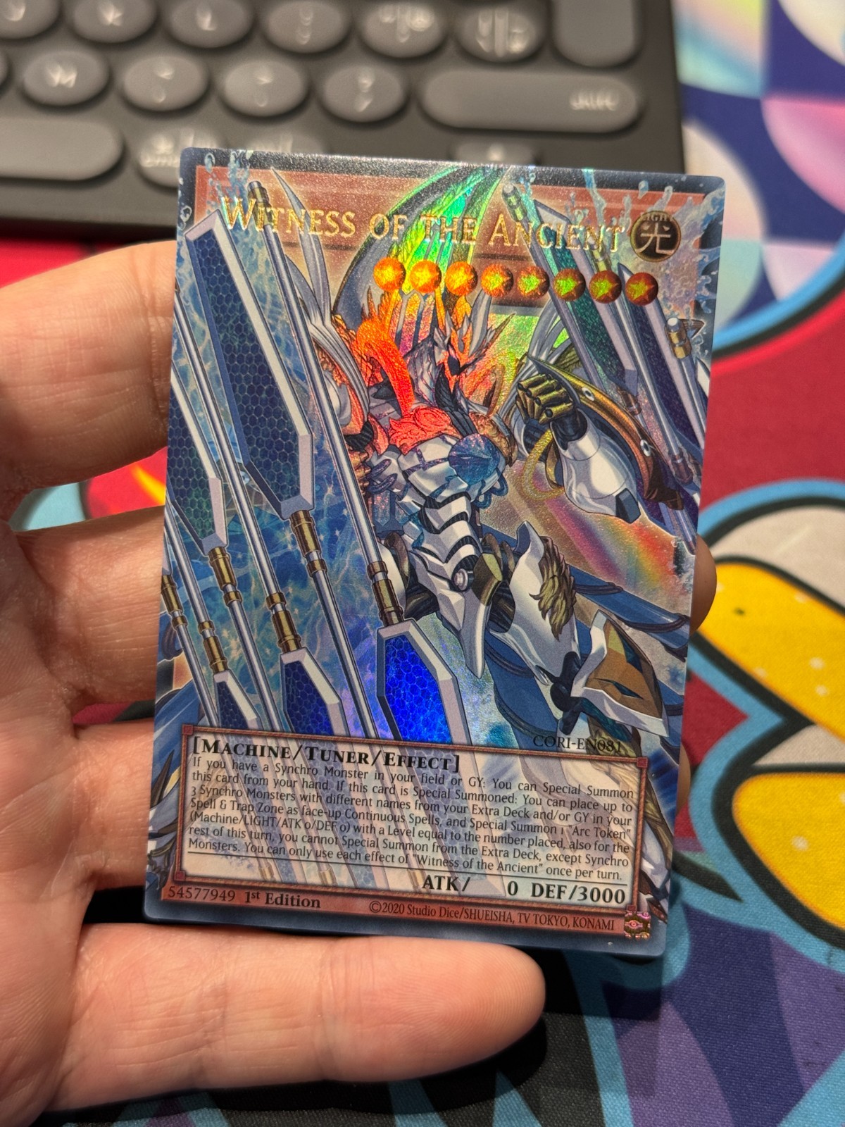 YUGIOH WITNESS OF THE ANCIENT ULTRA RARE OVERFRAME NEAR MINT CORI-EN081